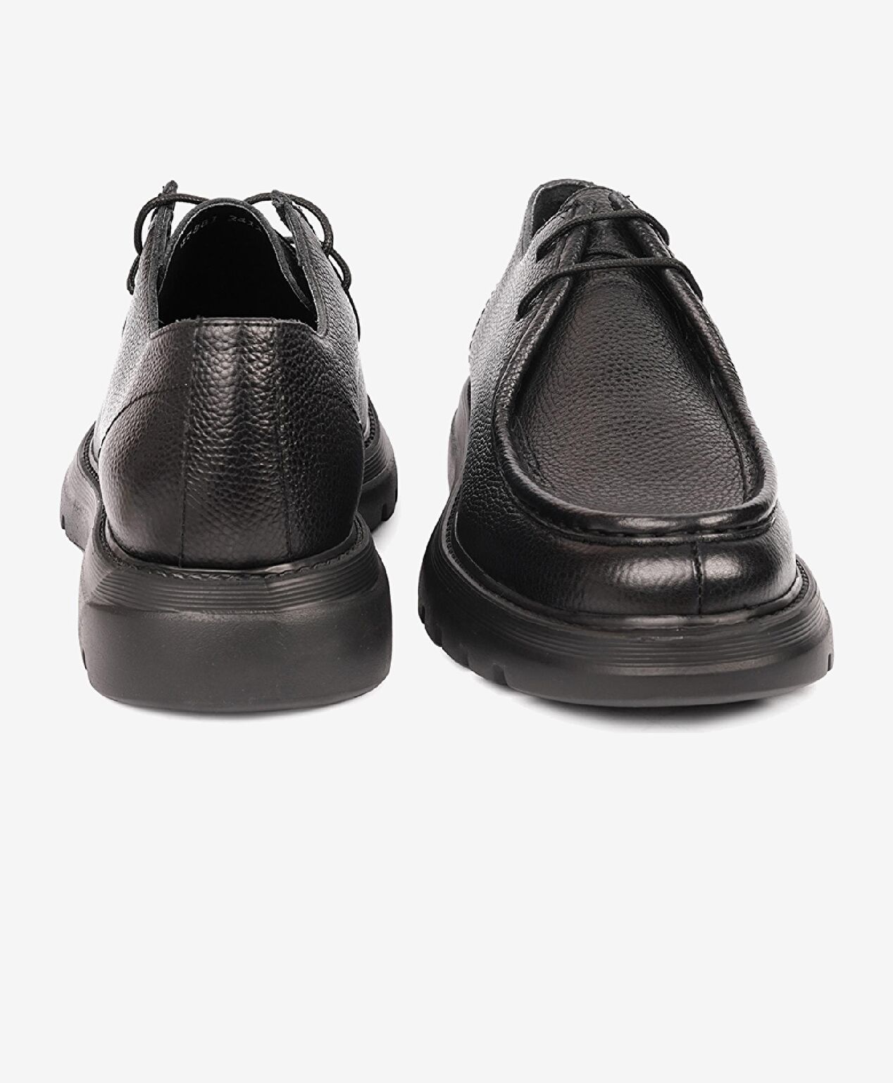Erkek Siyah Hakiki Deri Klasik Ayakkabı - 7