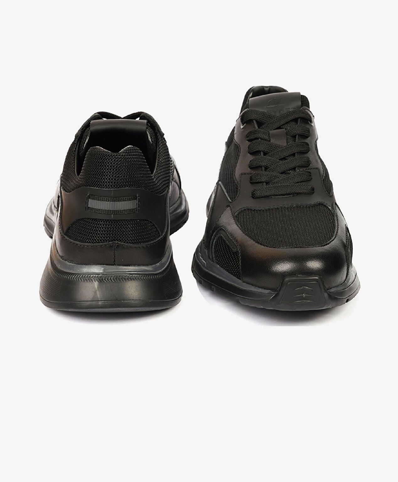 Erkek Siyah Hakiki Deri Spor Ayakkabı - 7