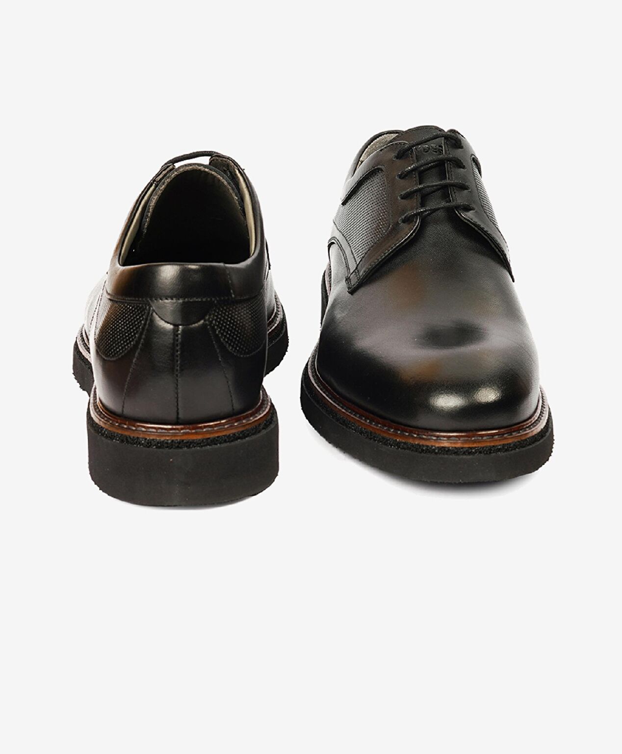 Erkek Siyah Hakiki Deri Klasik Ayakkabı - 7