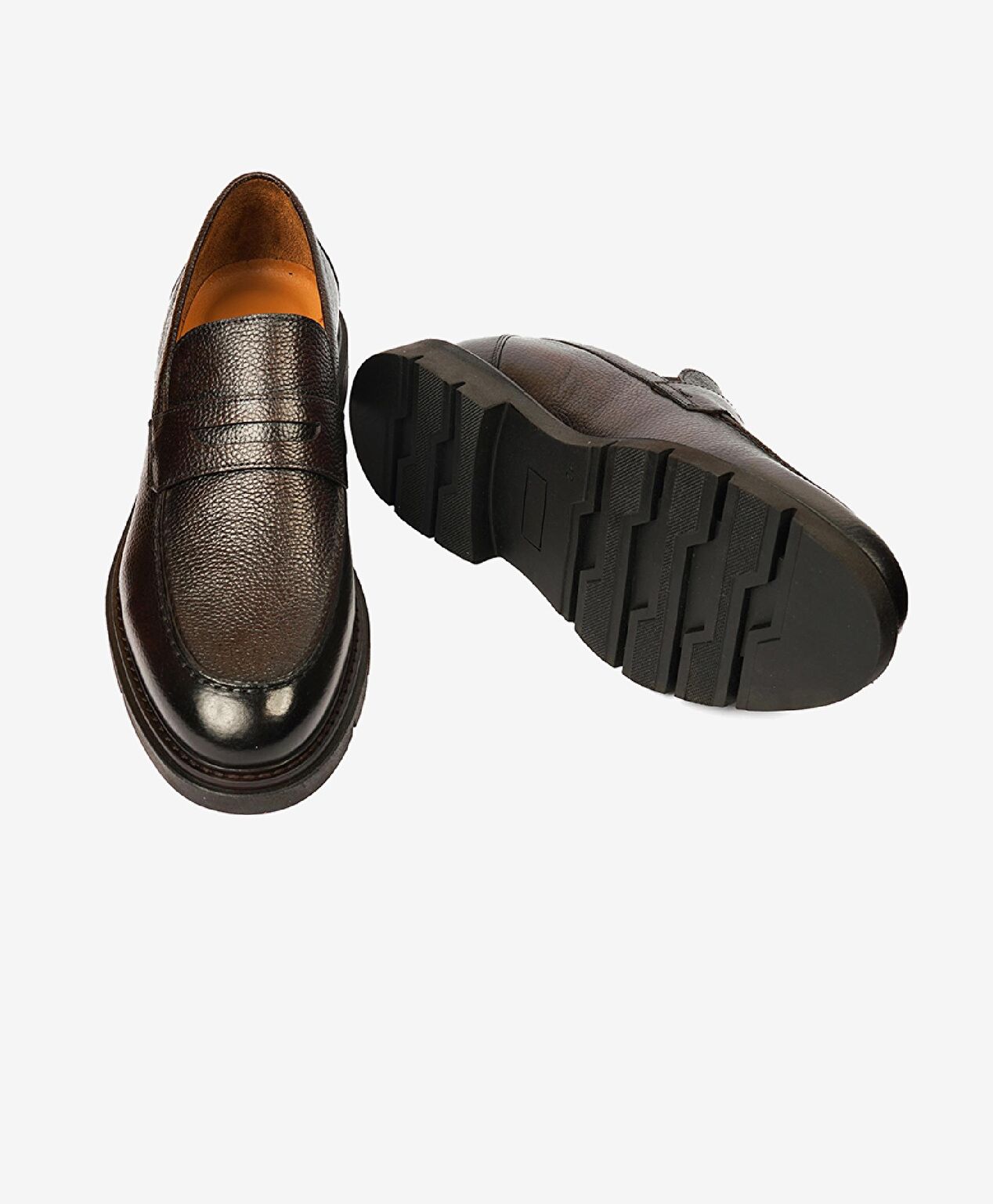 Erkek Kahverengi Hakiki Deri Casual Ayakkabı - 6