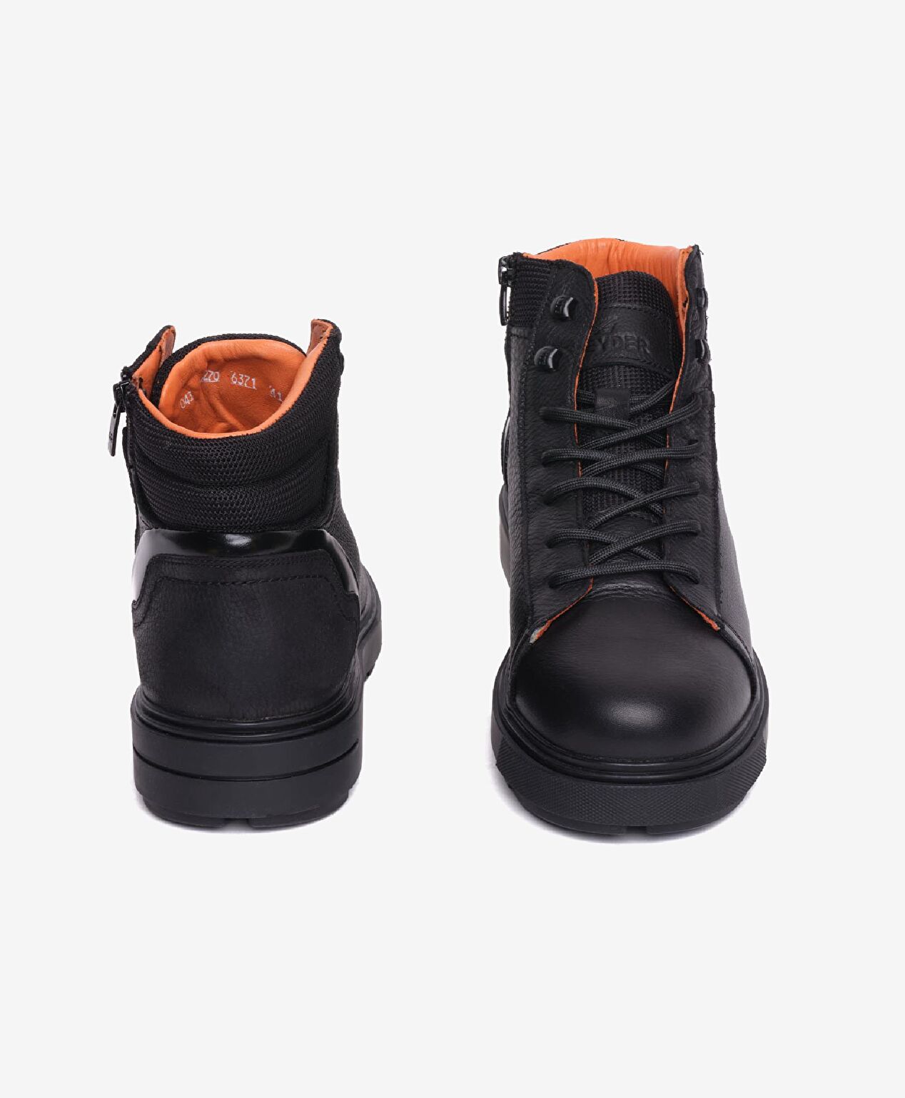 Erkek Siyah Hakiki Deri Günlük Bot - 6