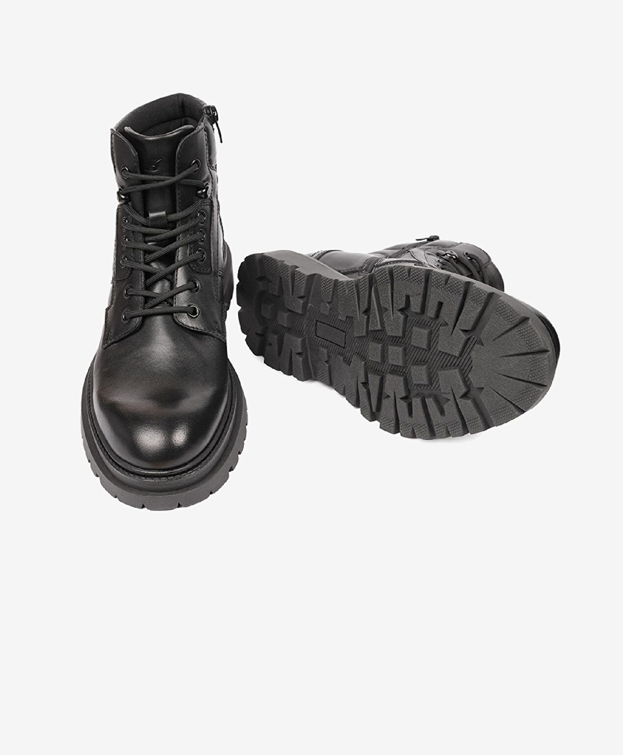 Erkek Siyah Hakiki Deri Günlük Bot - 6