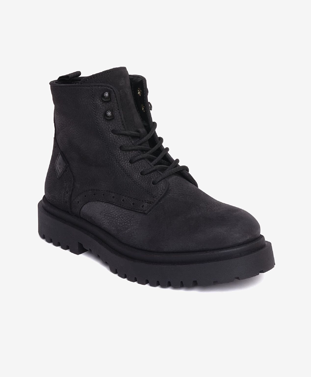 Erkek Siyah Hakiki Deri Klasik Bot - 2