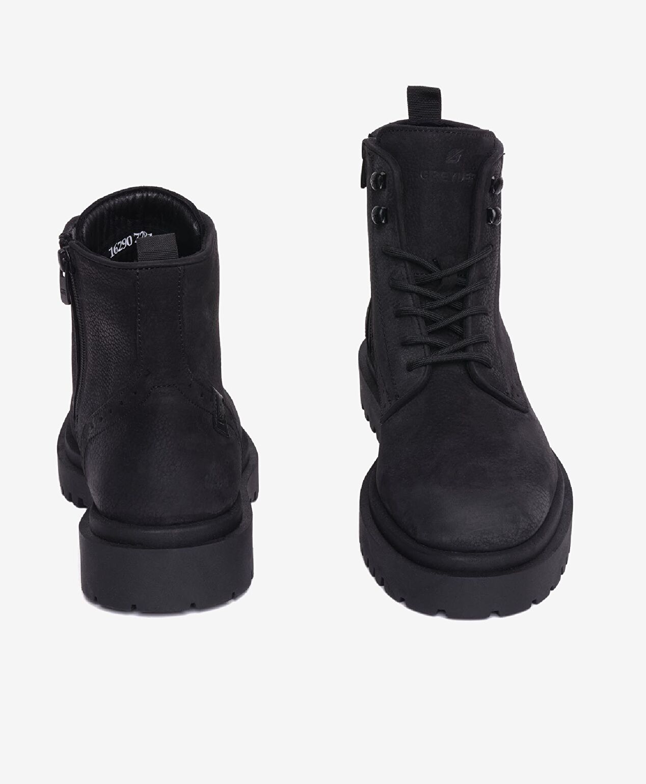 Erkek Siyah Hakiki Deri Klasik Bot - 7