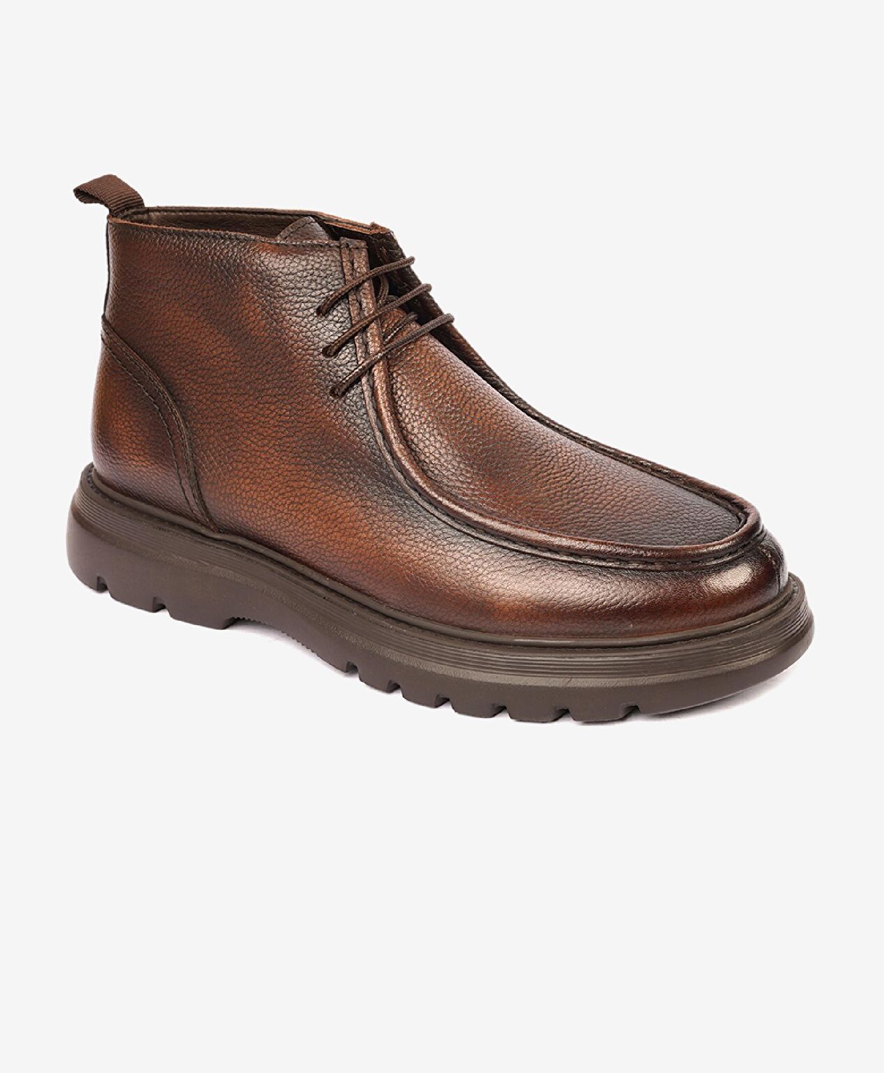 Erkek Kahverengi Hakiki Deri Klasik Bot - 2