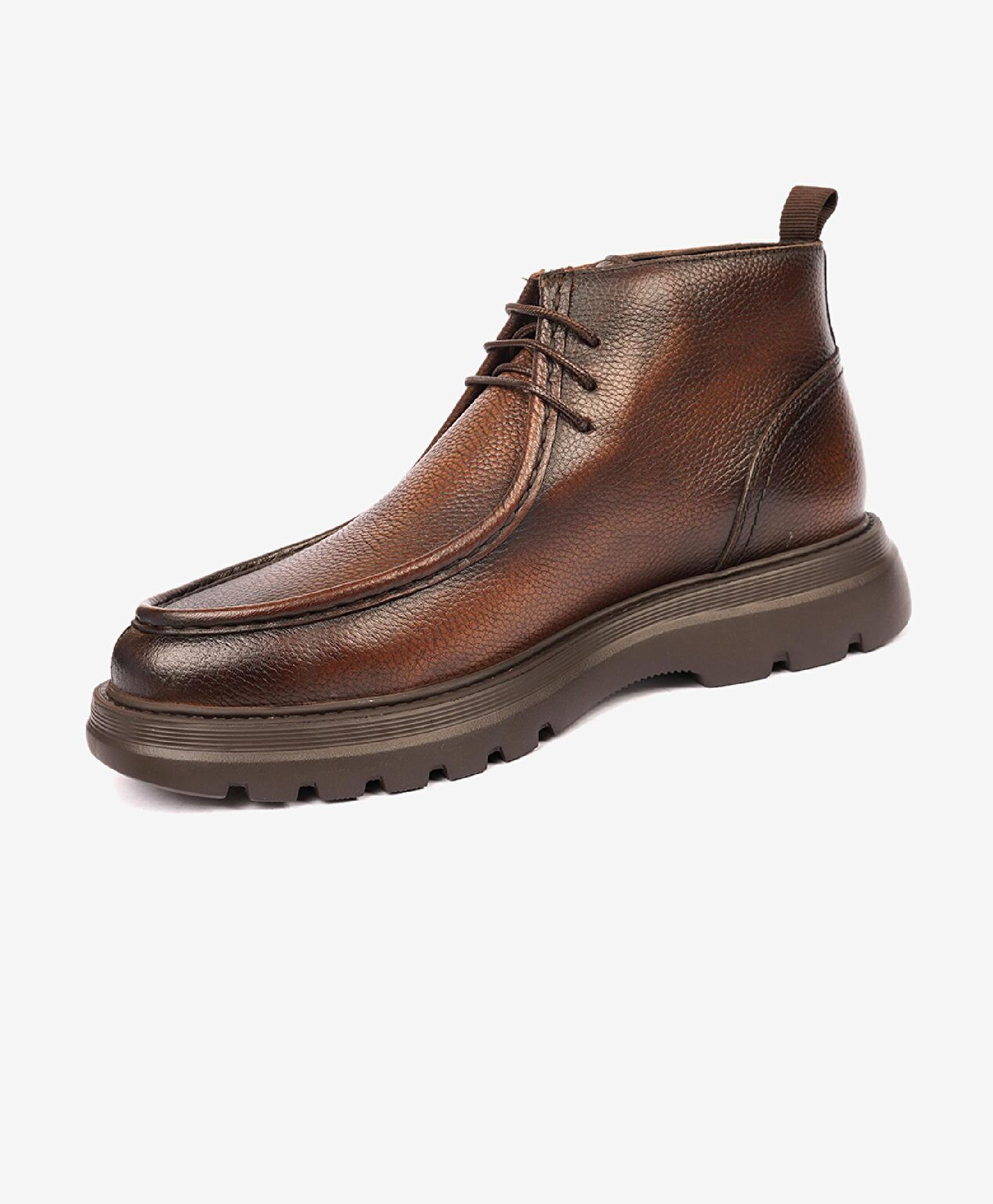 Erkek Kahverengi Hakiki Deri Klasik Bot - 3