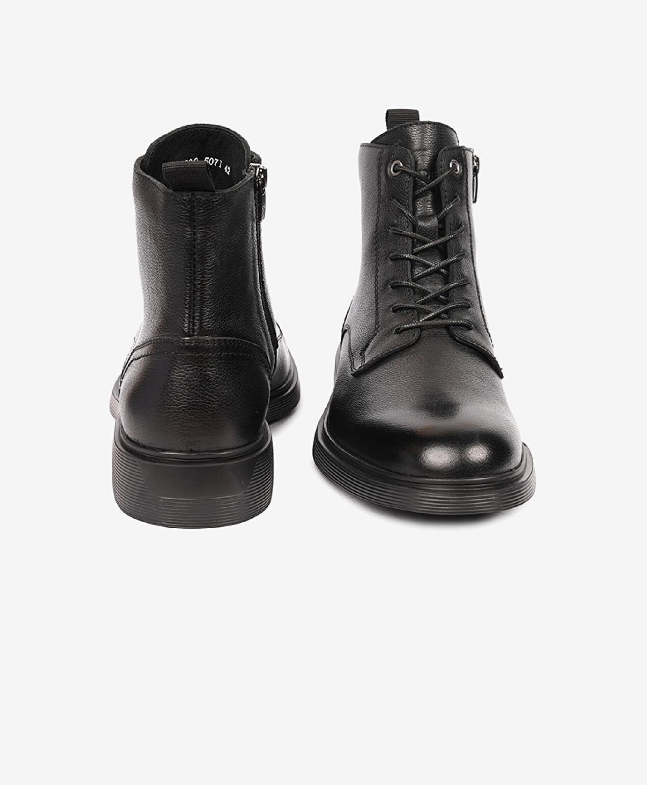 Erkek Siyah Hakiki Deri Klasik Bot - 7