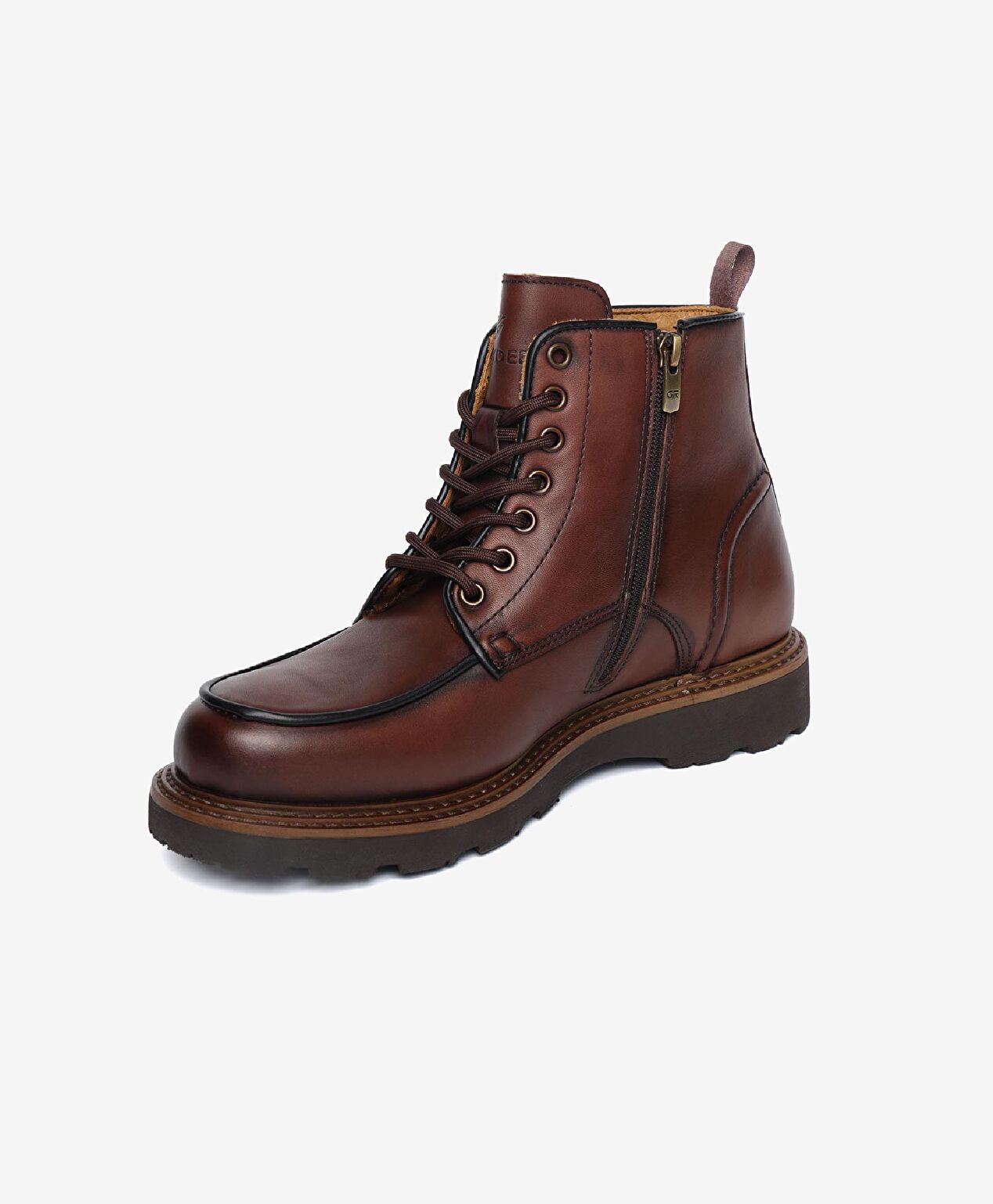 Erkek Kahverengi Hakiki Deri Günlük Bot - 3