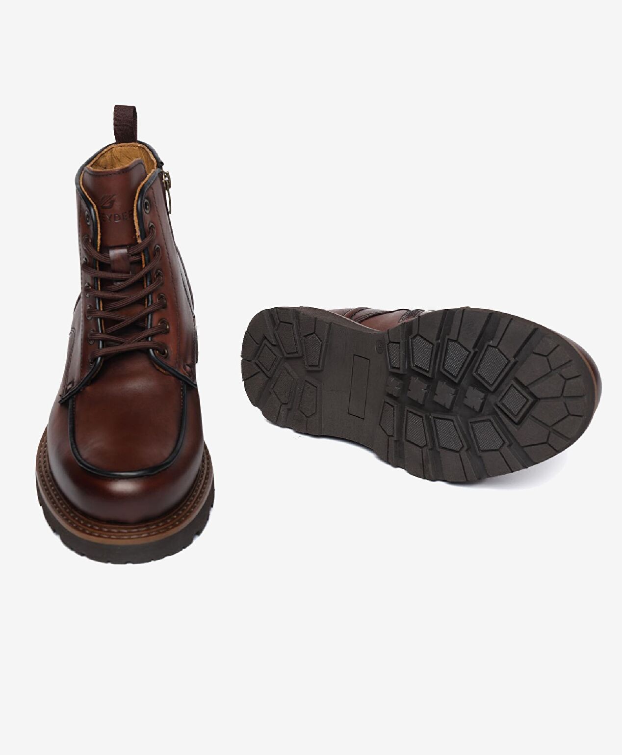 Erkek Kahverengi Hakiki Deri Günlük Bot - 6