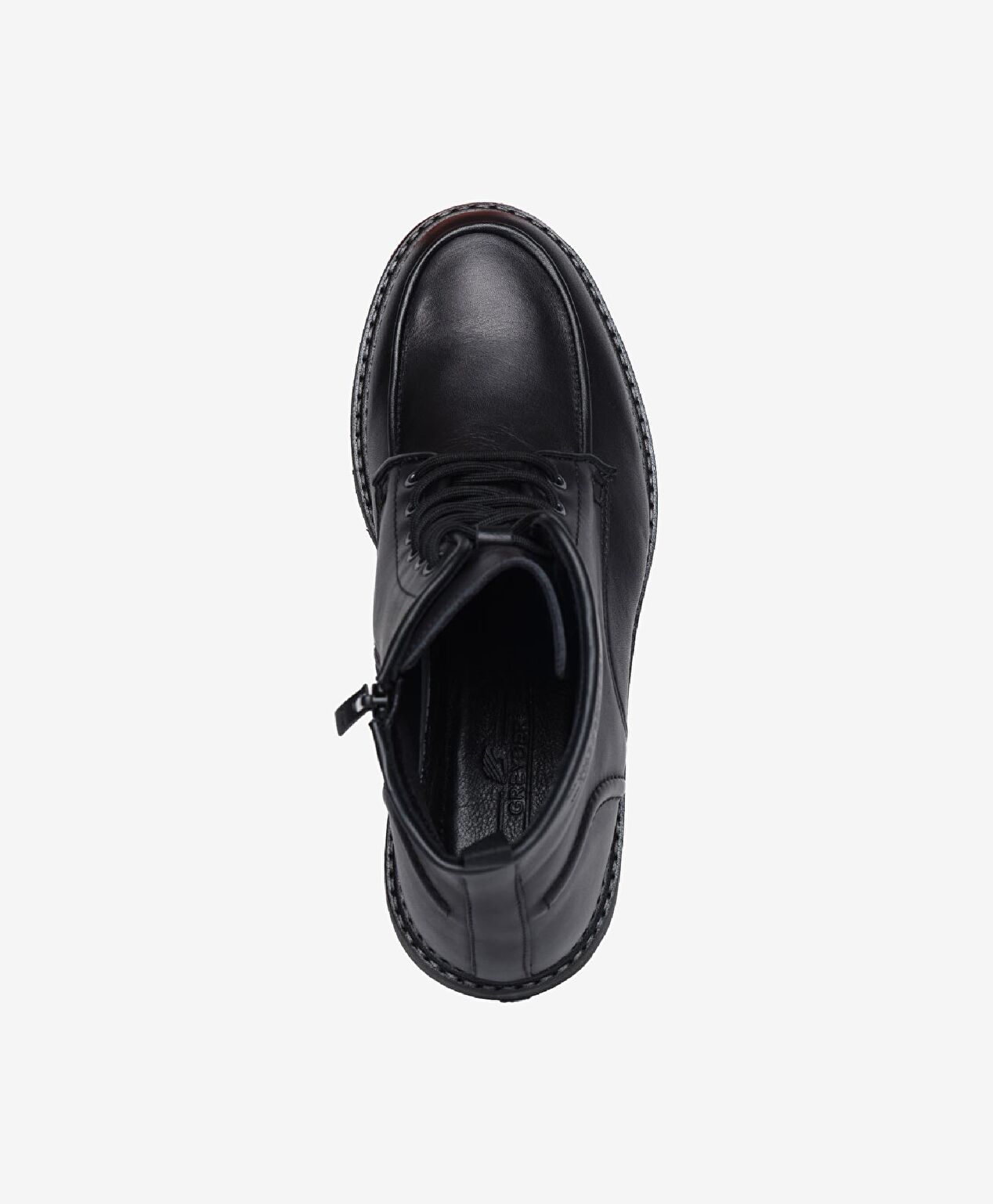 Erkek Siyah Hakiki Deri Günlük Bot - 4