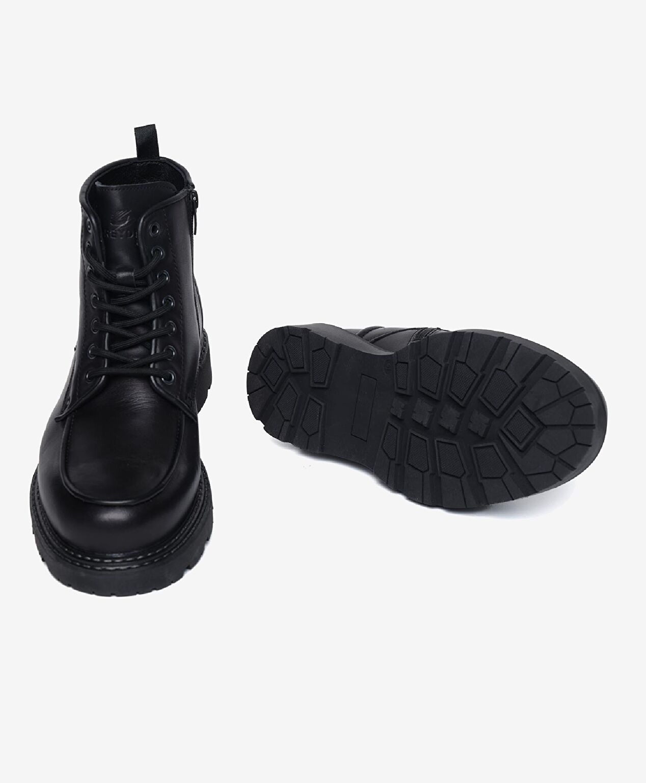 Erkek Siyah Hakiki Deri Günlük Bot - 6