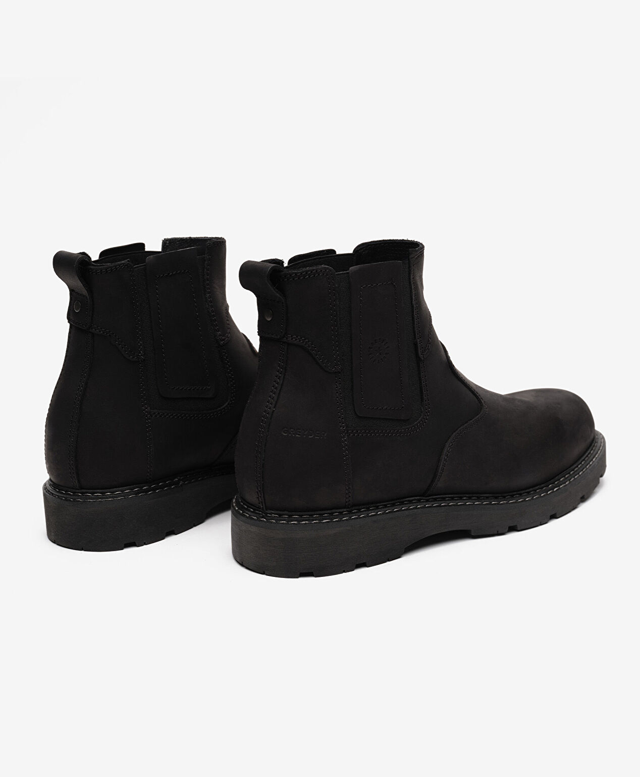 Erkek Siyah Hakiki Deri Chelsea Bot - 4