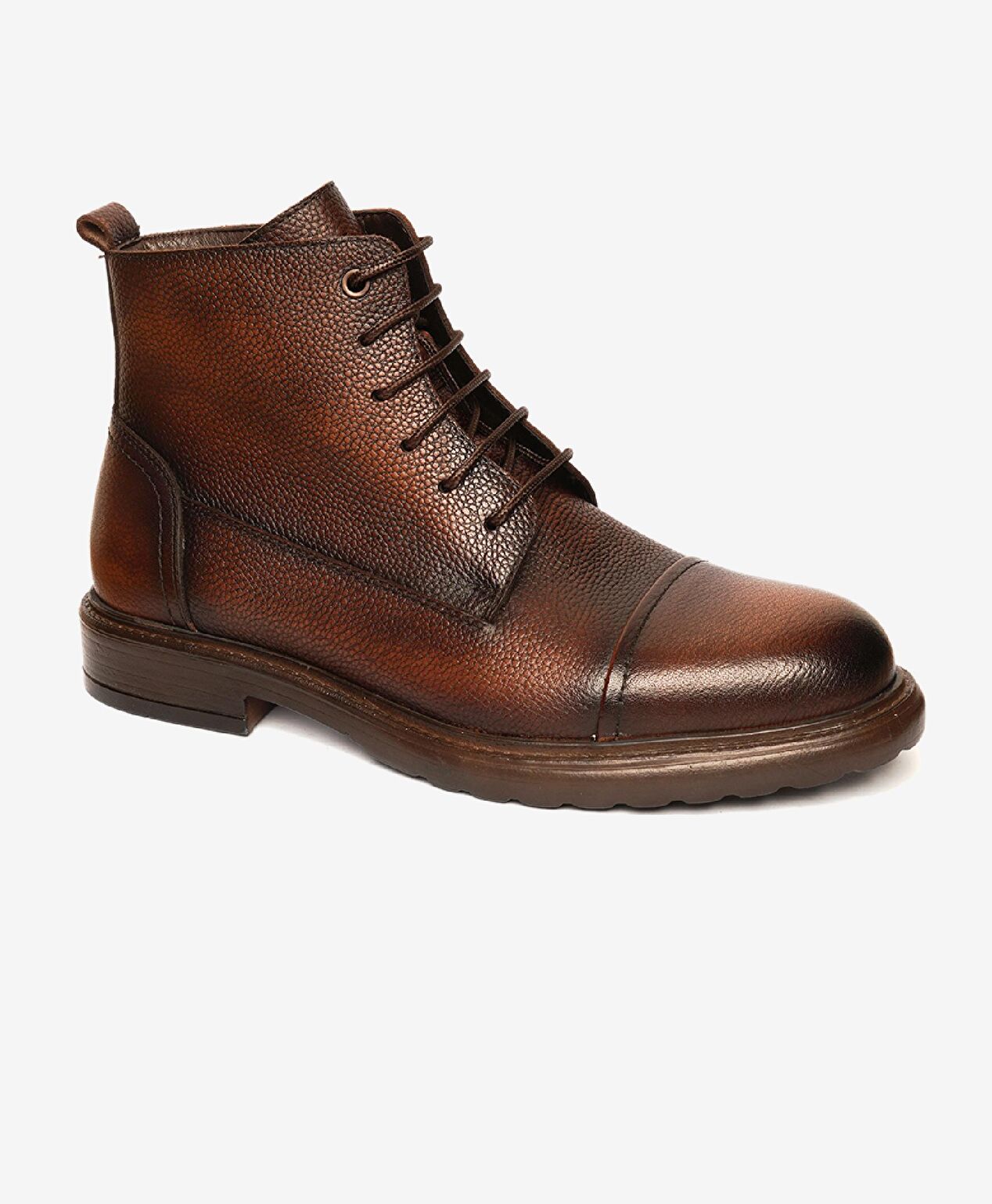 Erkek Kahverengi Hakiki Deri Günlük Bot - 2