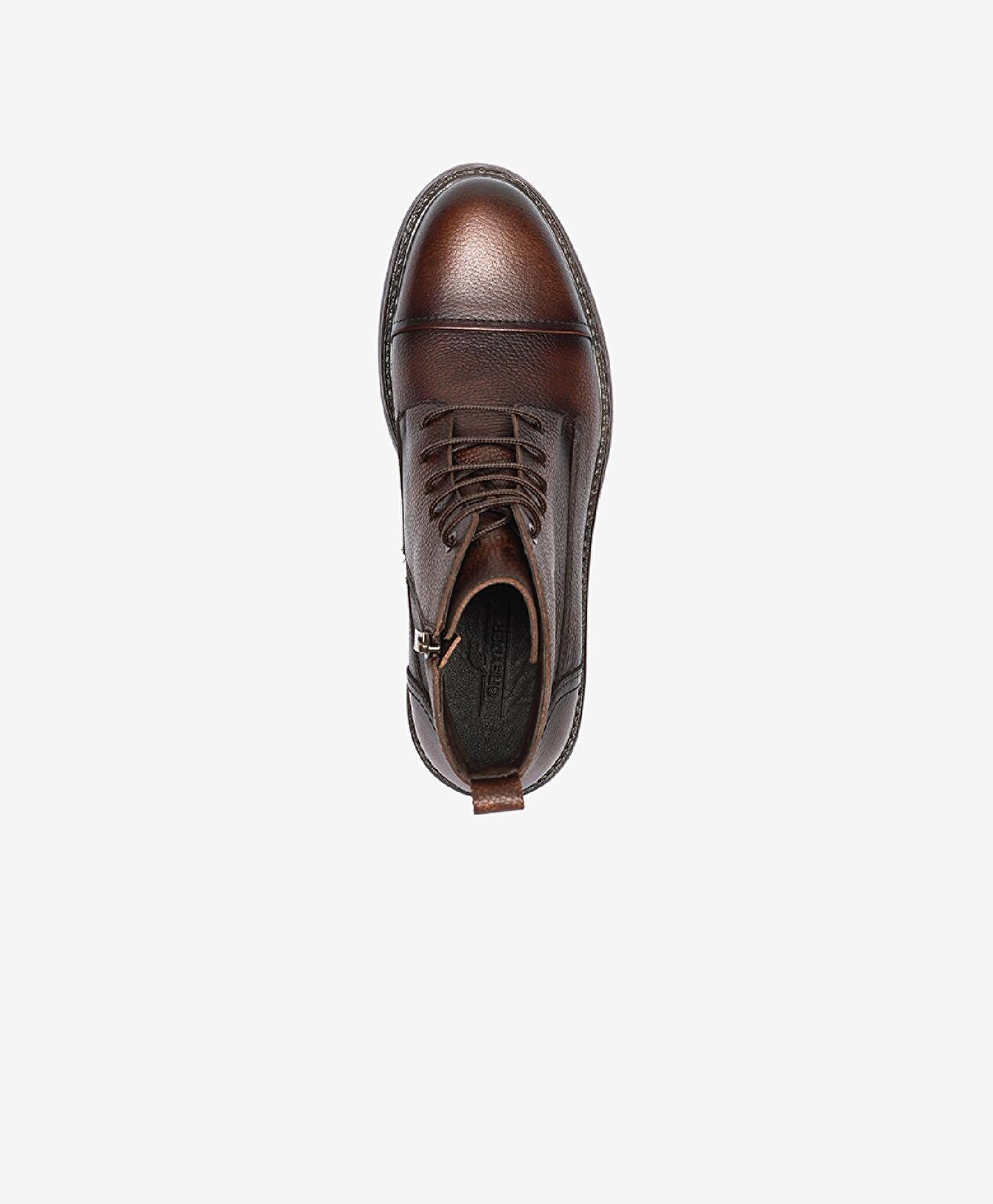 Erkek Kahverengi Hakiki Deri Günlük Bot - 4