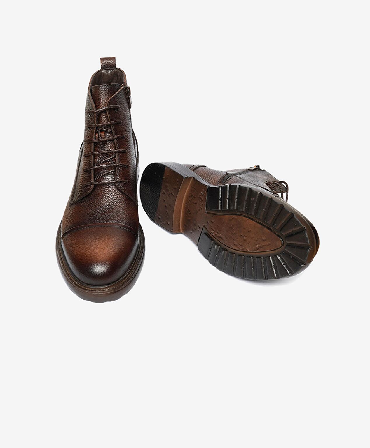 Erkek Kahverengi Hakiki Deri Günlük Bot - 6