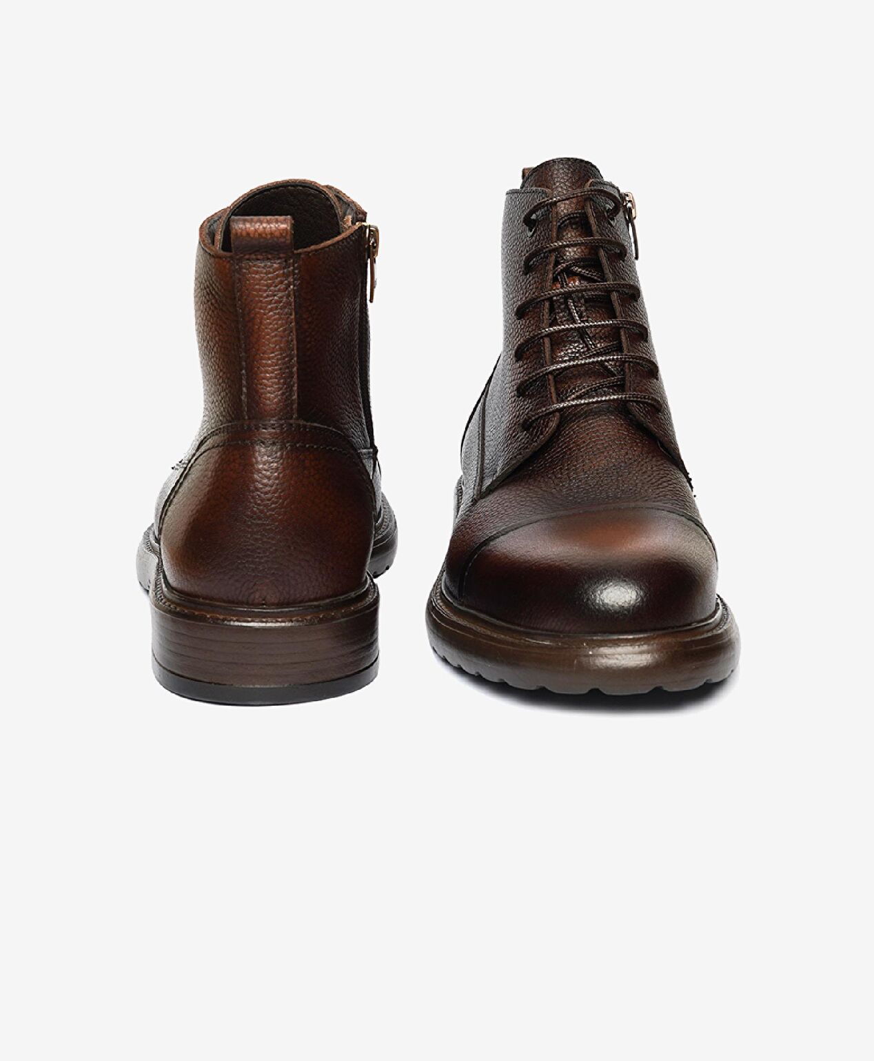 Erkek Kahverengi Hakiki Deri Günlük Bot - 7