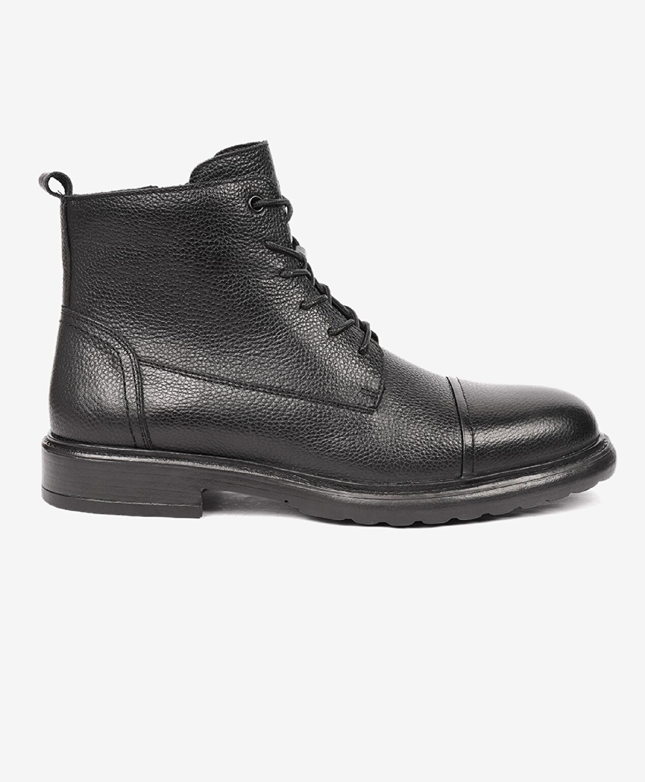 Erkek Siyah Hakiki Deri Günlük Bot - 1