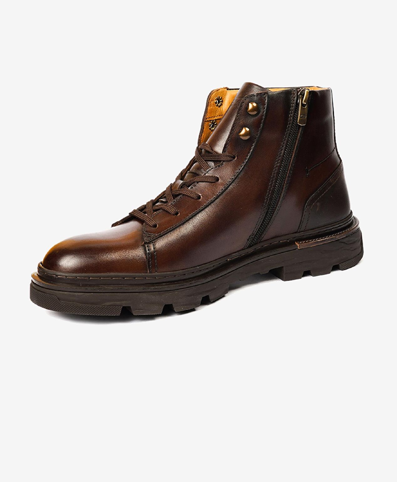 Erkek Kahverengi Hakiki Deri Günlük Bot - 3