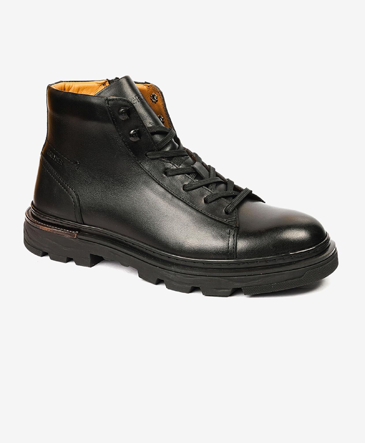 Erkek Siyah Hakiki Deri Günlük Bot - 2