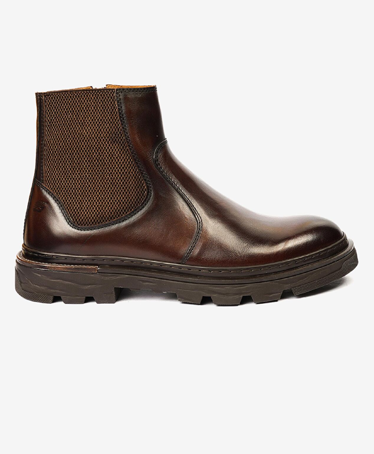 Erkek Kahverengi Hakiki Deri Chelsea Bot - 1