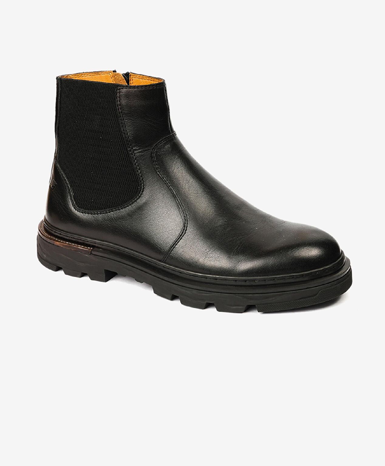 Erkek Siyah Hakiki Deri Chelsea Bot - 2