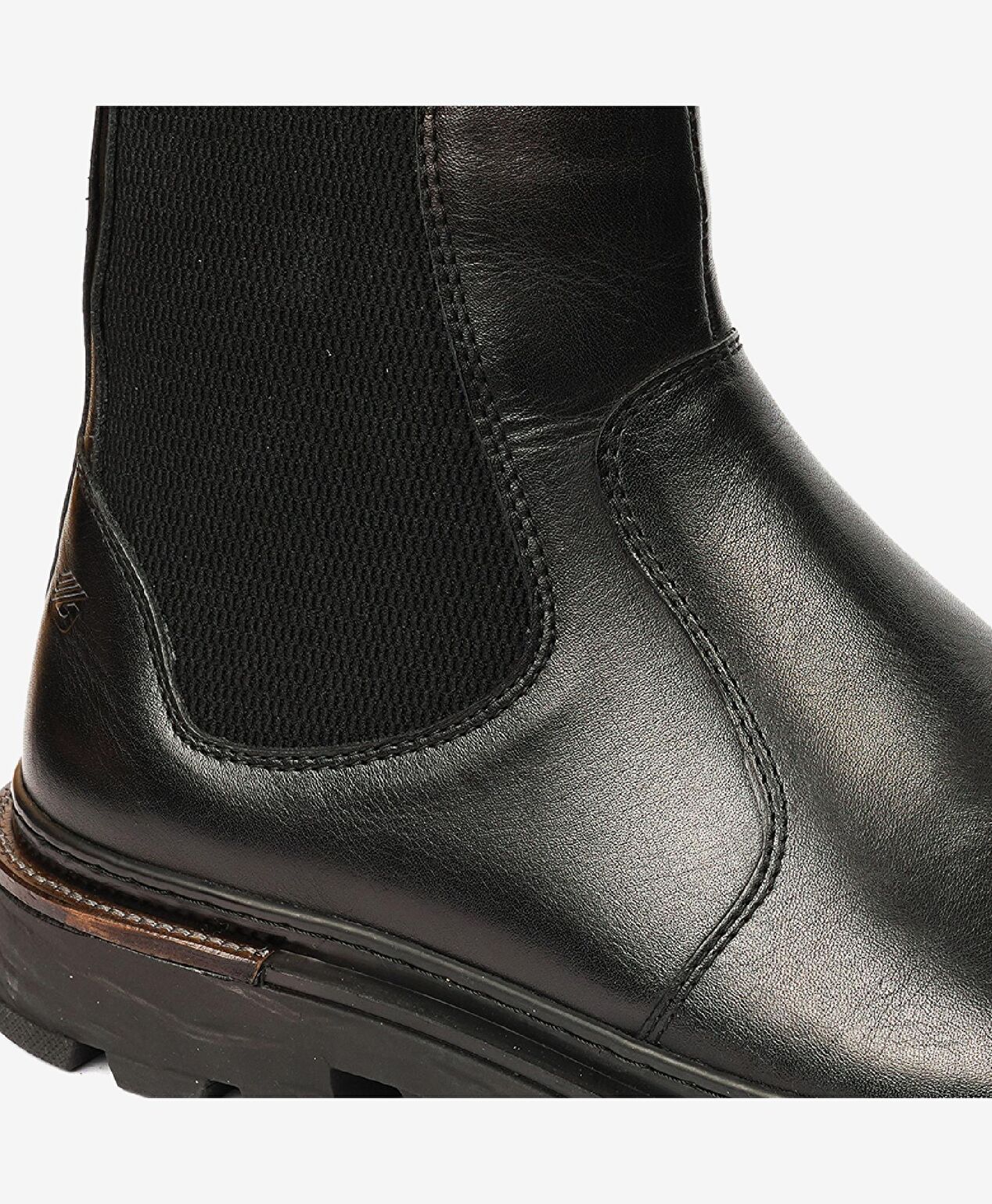 Erkek Siyah Hakiki Deri Chelsea Bot - 5