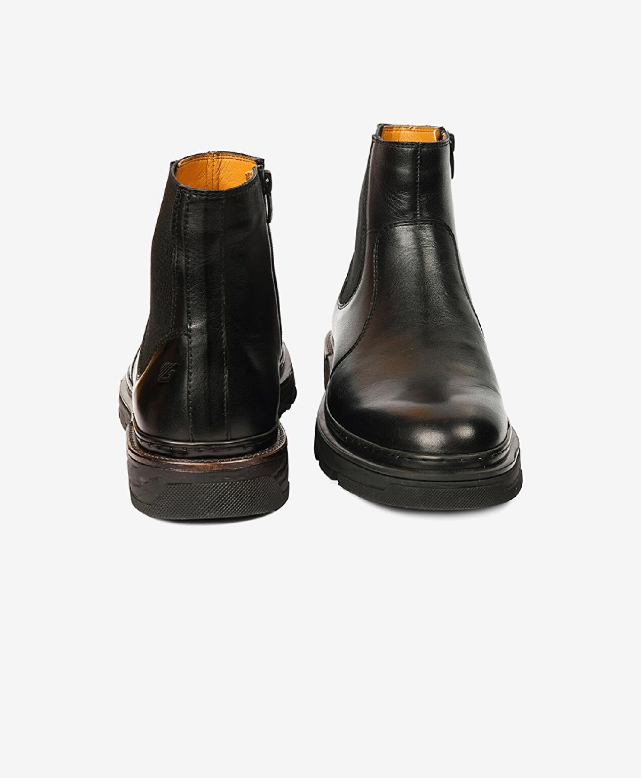 Erkek Siyah Hakiki Deri Chelsea Bot - 7