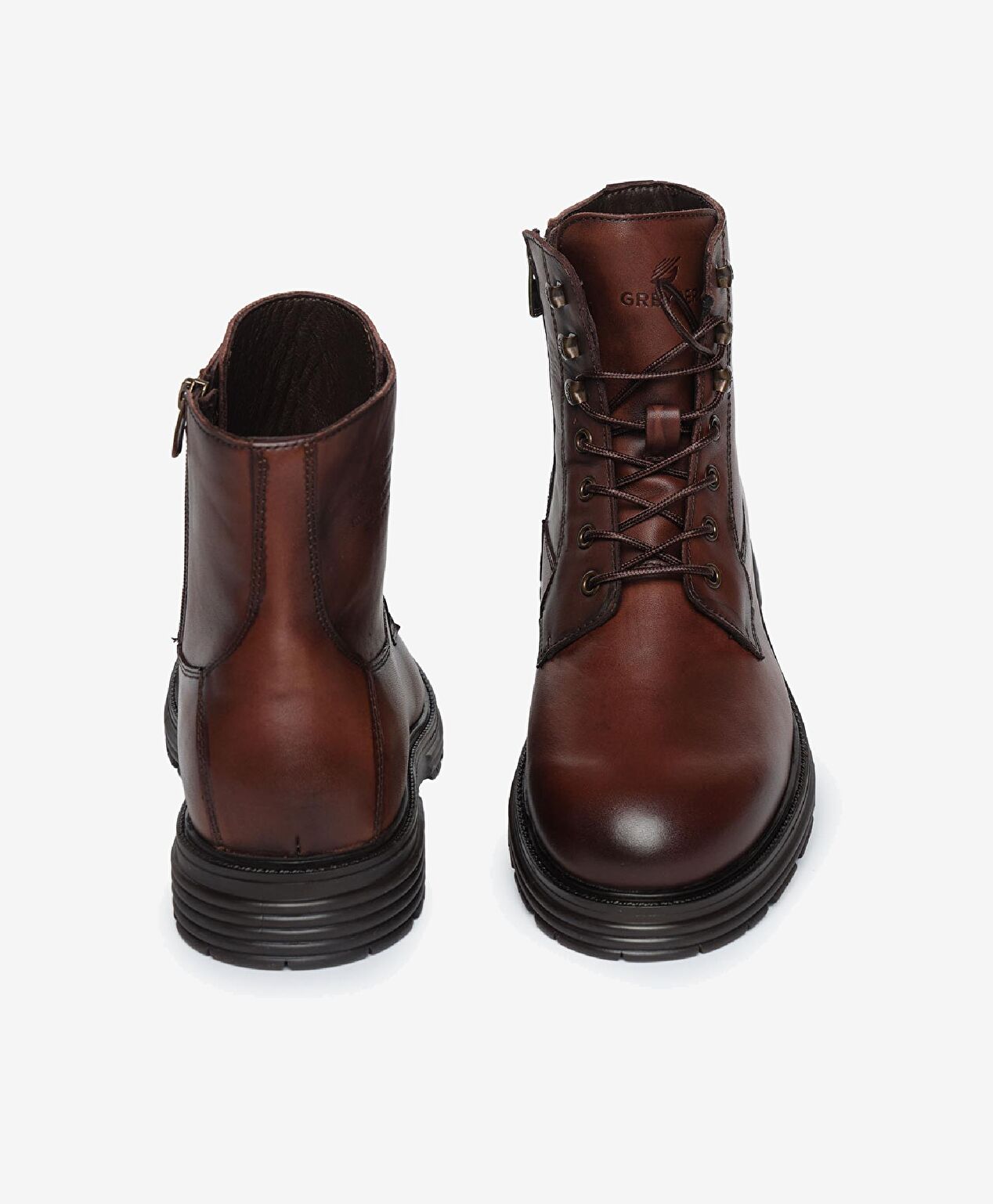 Erkek Kahverengi Hakiki Deri Günlük Bot - 7