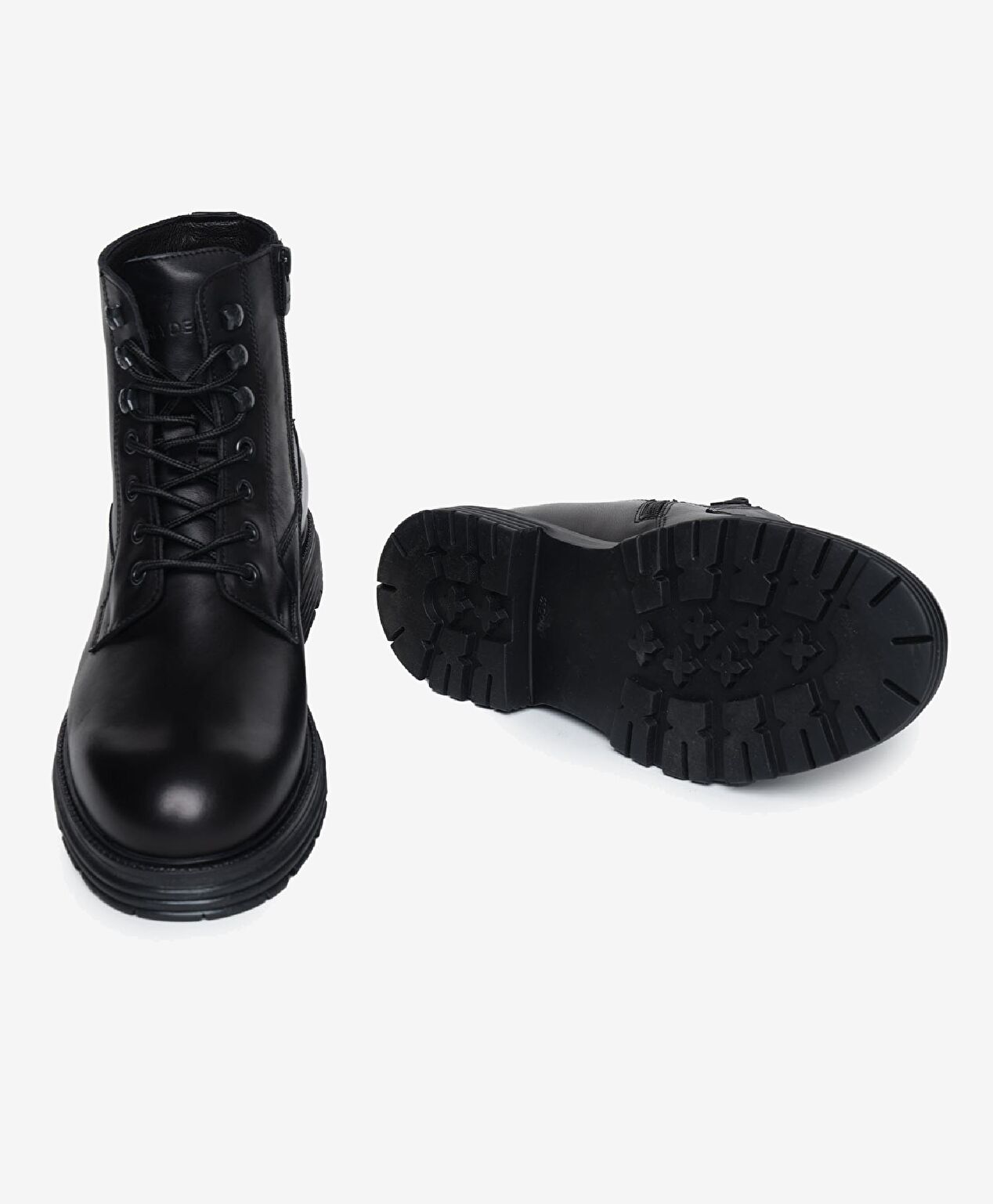 Erkek Siyah Hakiki Deri Günlük Bot - 6