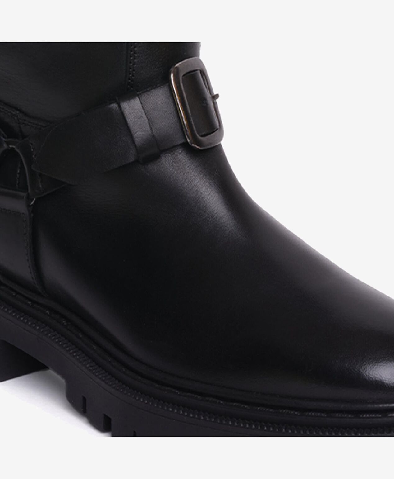 Kadın Siyah Hakiki Deri Topuklu Bot - 5