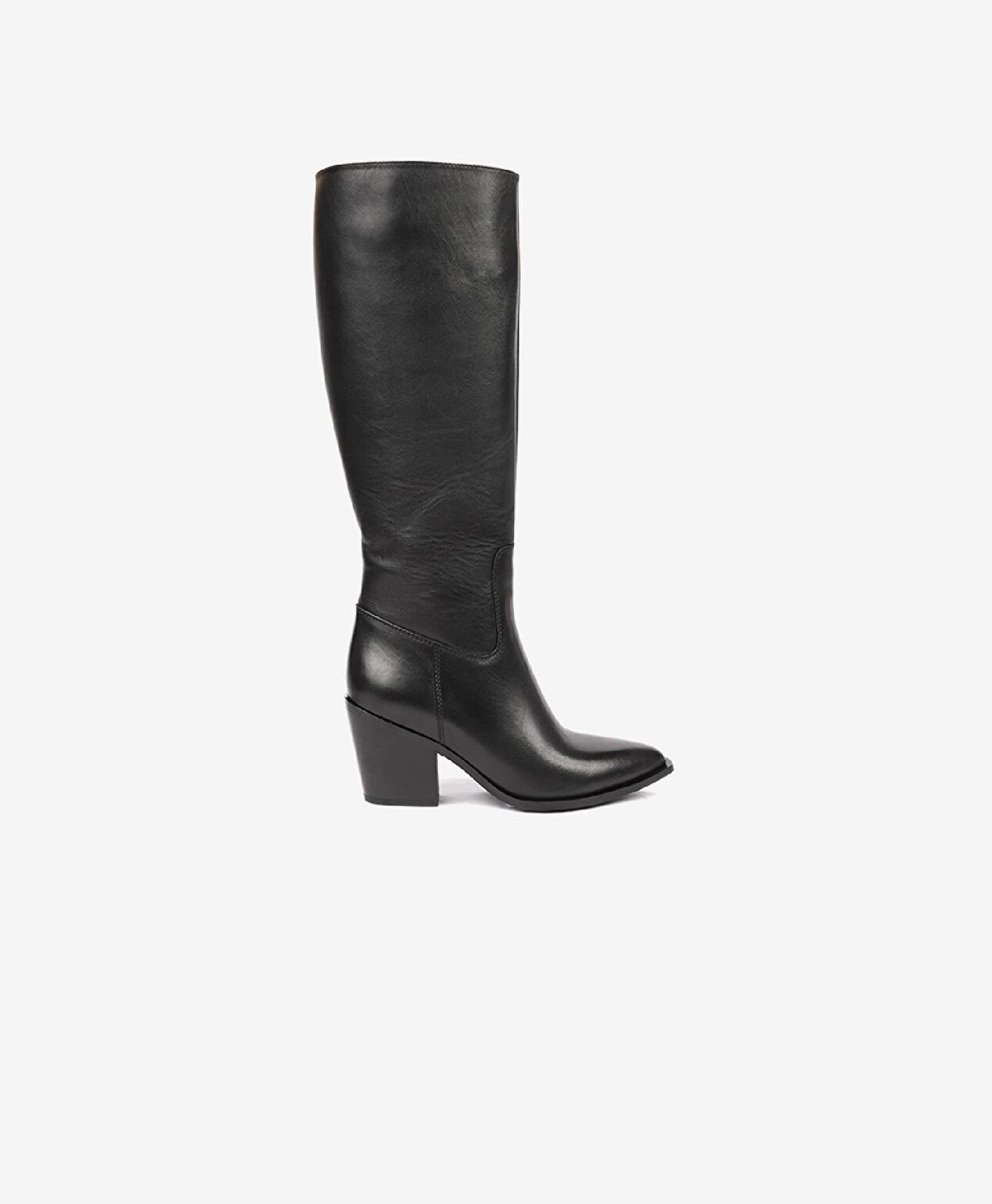 Kadın Siyah Hakiki Deri Çizme - 1