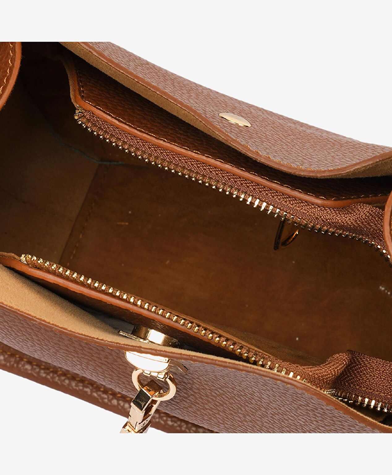 Kadın Taba 3 Bölmeli Kol Çantası - 5