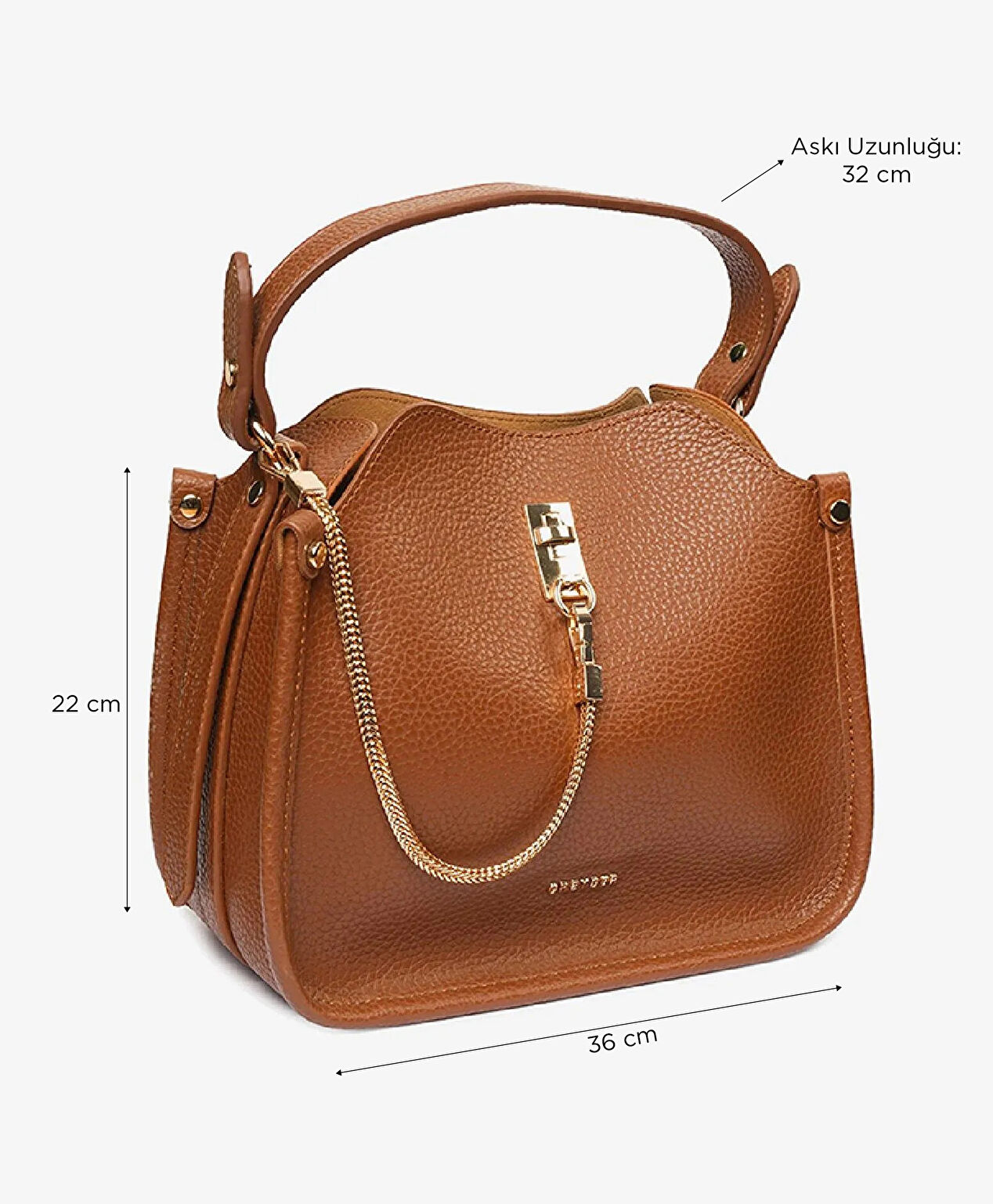 Kadın Taba 3 Bölmeli Kol Çantası - 6