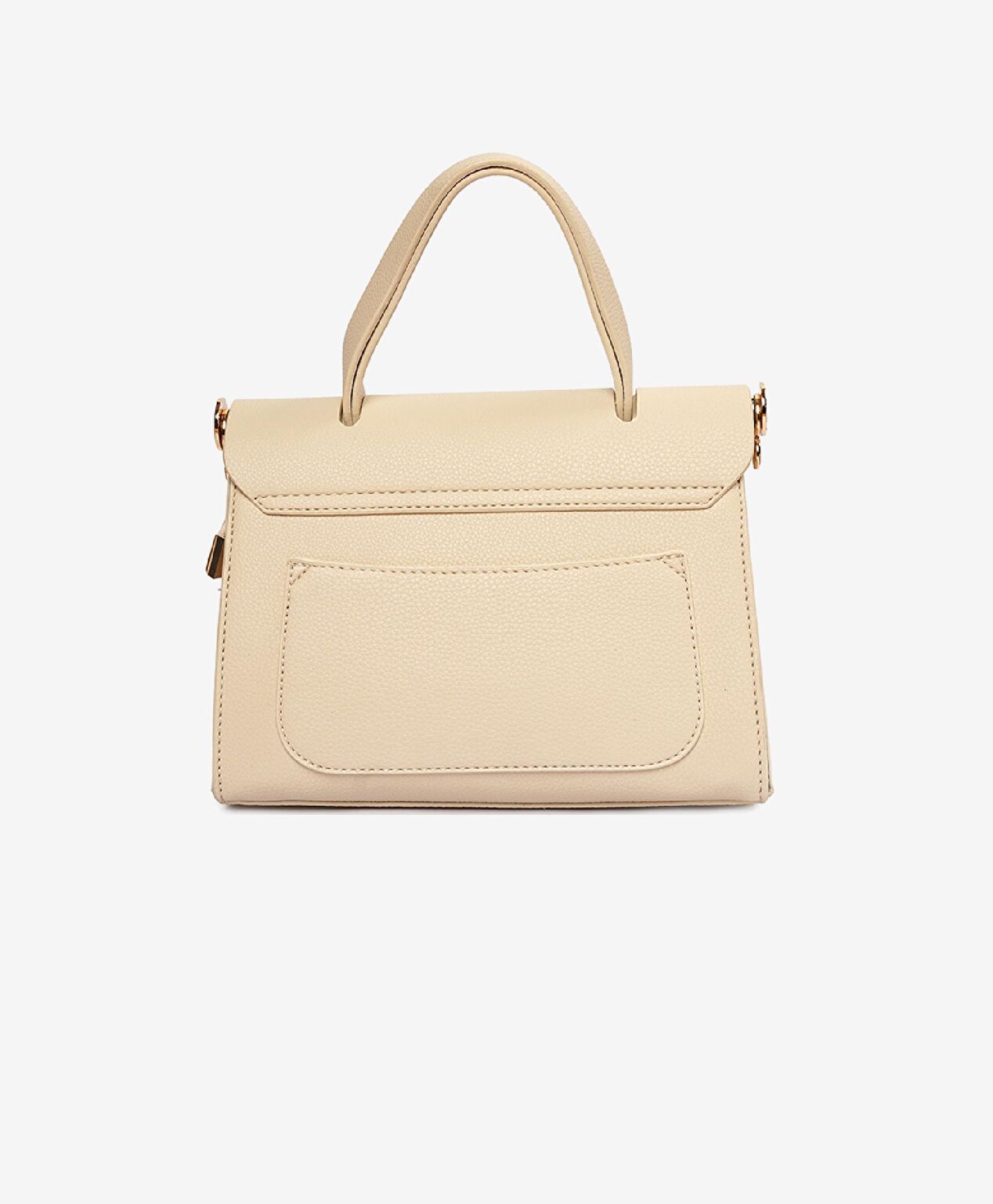 Kadın Ekru Tokalı Kol Çantası - 4