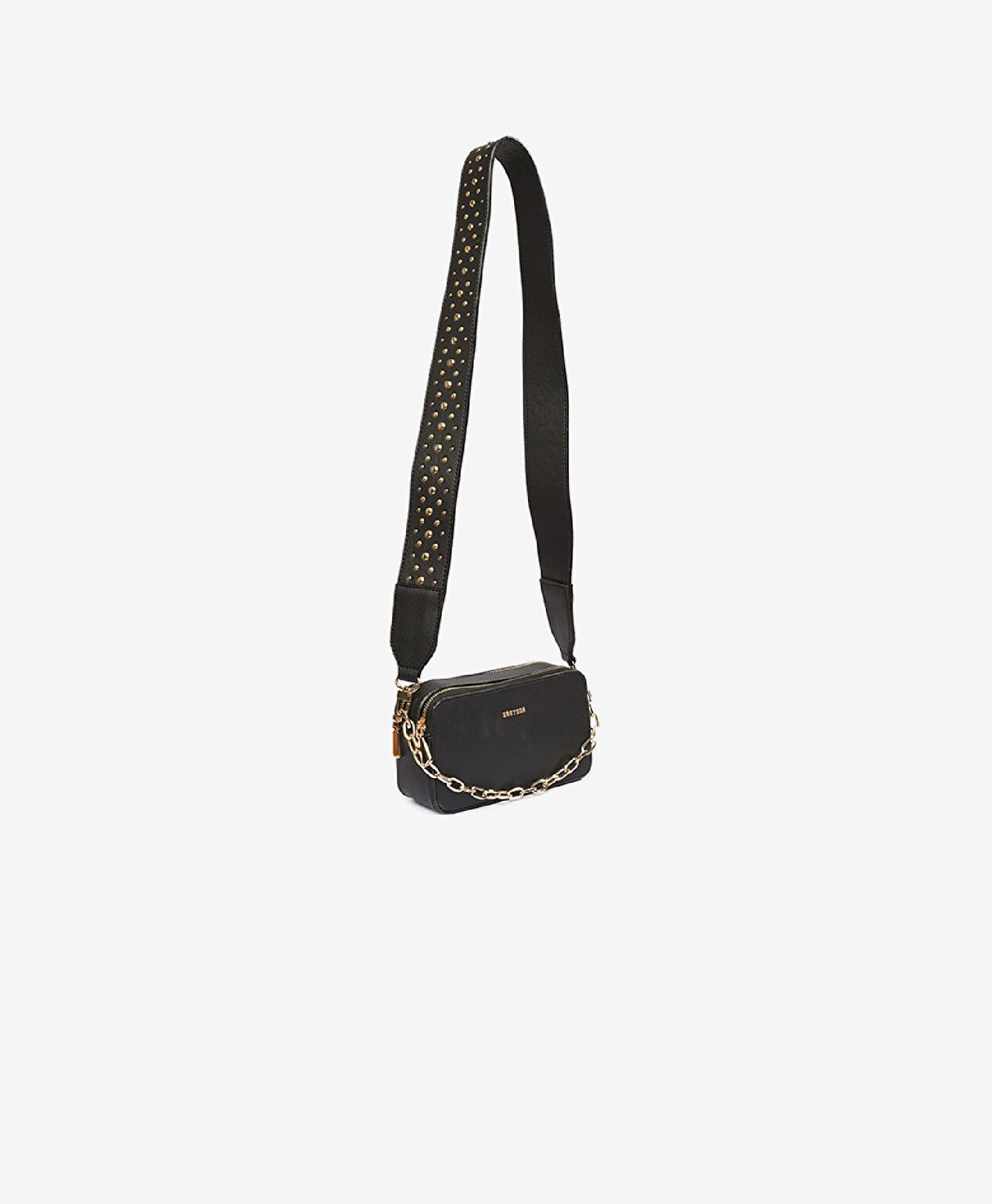 Kadın Siyah İki Bölmeli Omuz Çantası - 2