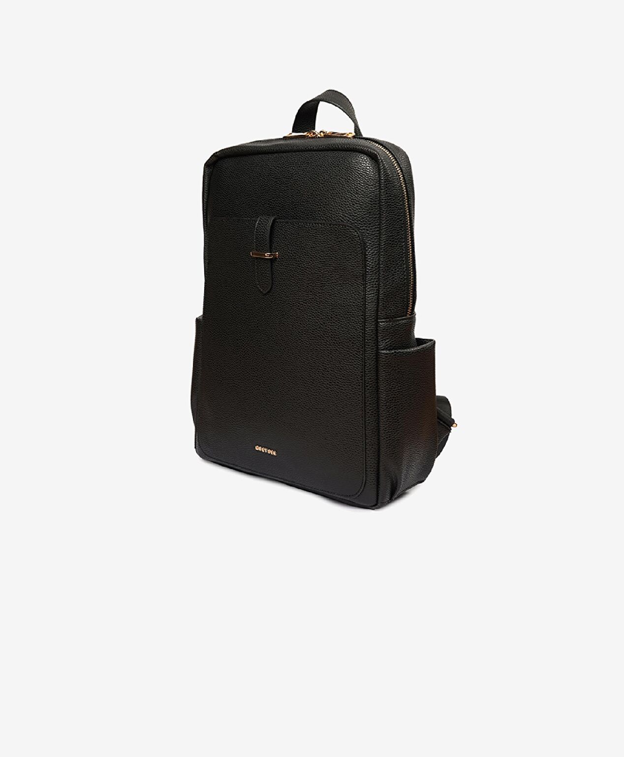 Kadın Siyah Tek Bölmeli Sırt Çantası - 2