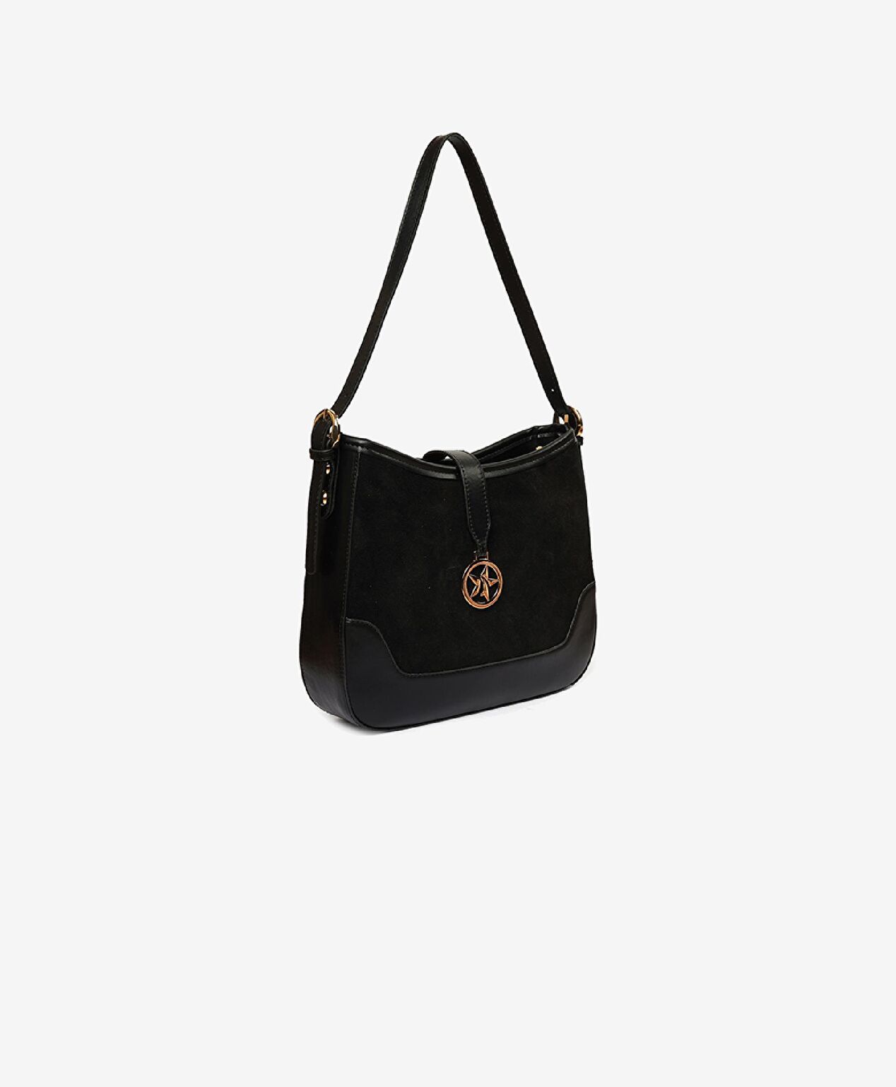 Kadın Siyah Tek Bölmeli Omuz Çantası - 2