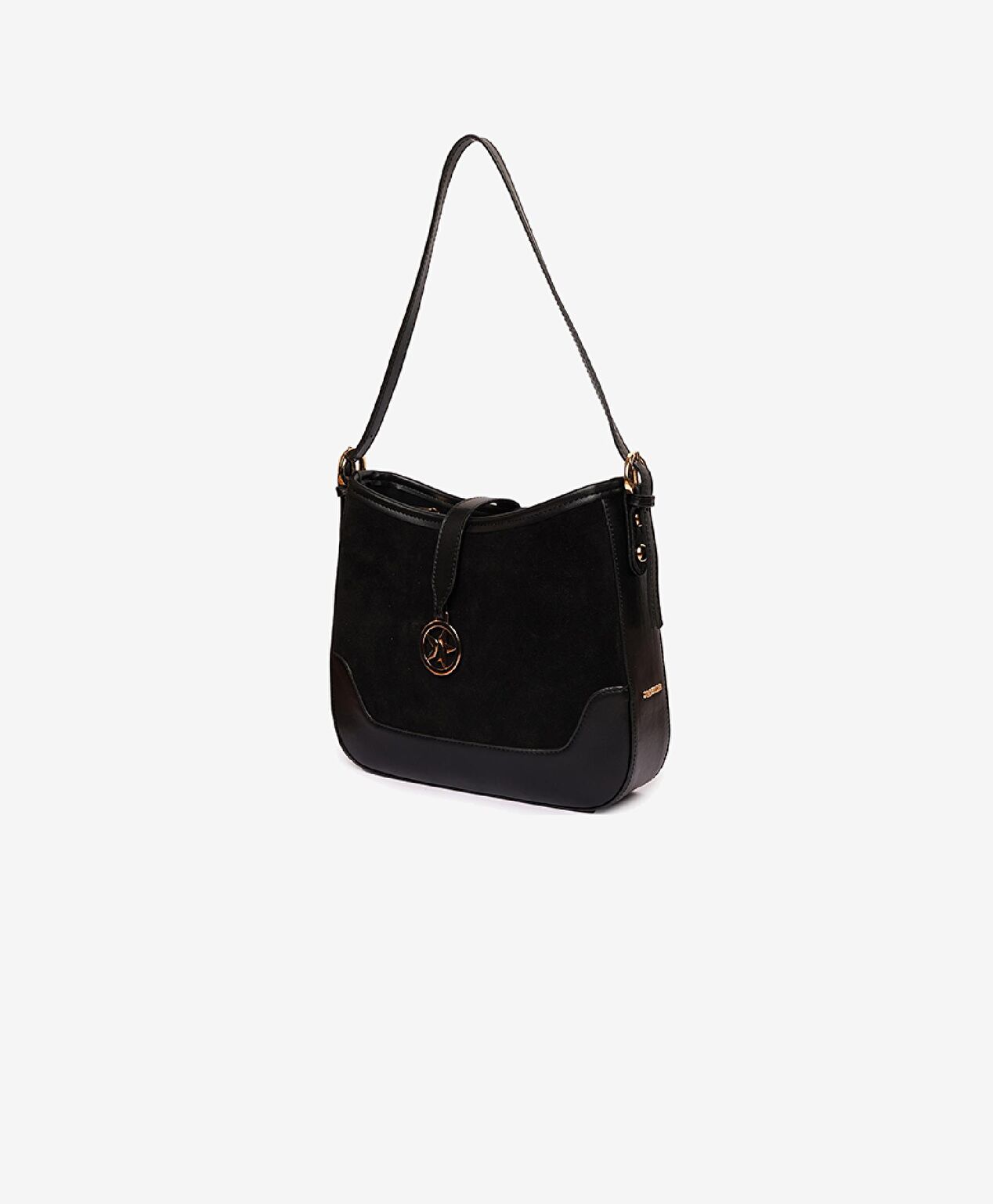 Kadın Siyah Tek Bölmeli Omuz Çantası - 3