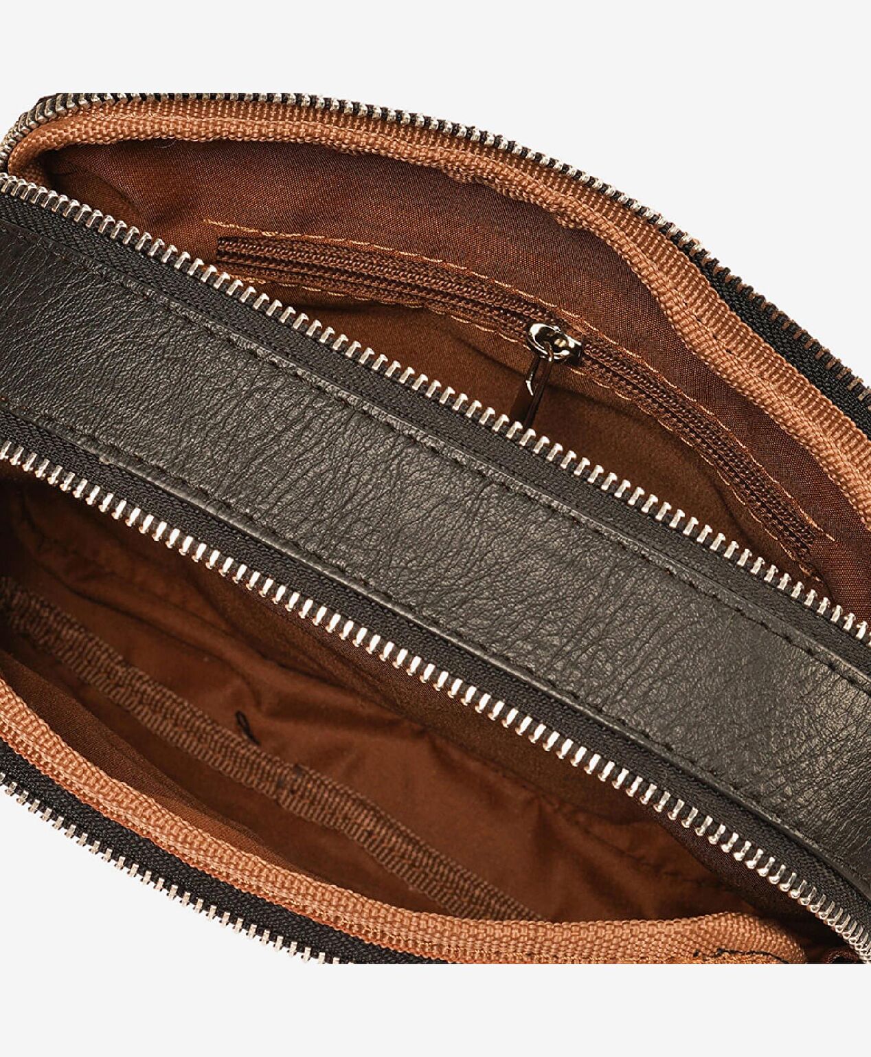 Kadın Siyah İki Bölmeli Omuz Çantası - 5