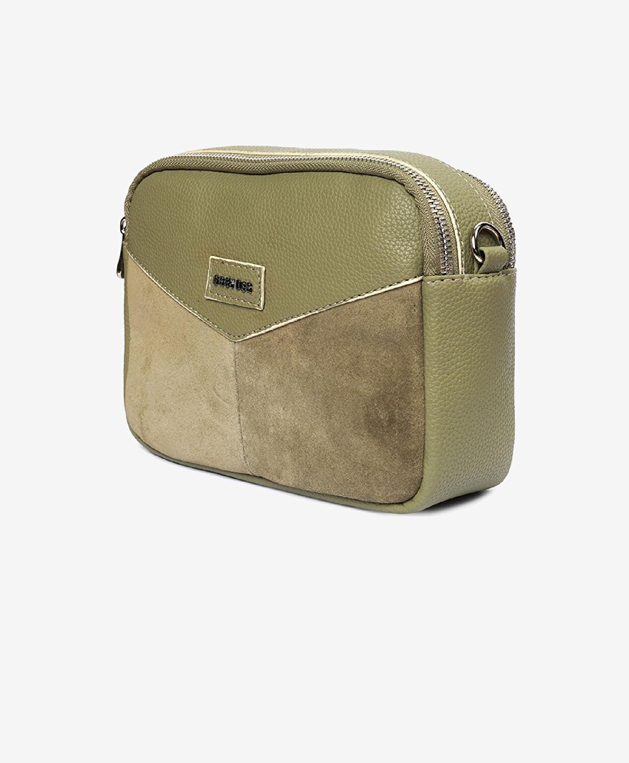 Kadın Yeşil İki Bölmeli Omuz Çantası - 3