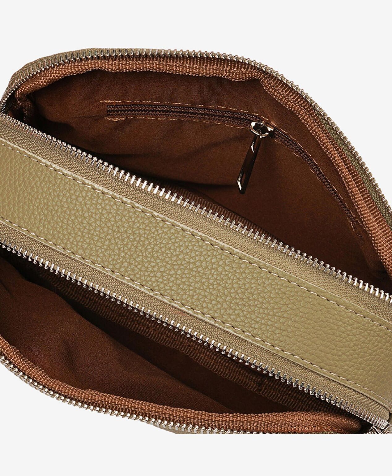 Kadın Yeşil İki Bölmeli Omuz Çantası - 5