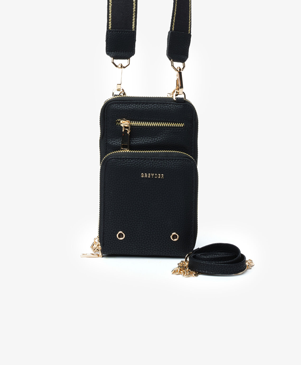 Kadın Siyah Tek Bölmeli Çapraz Çanta - 1