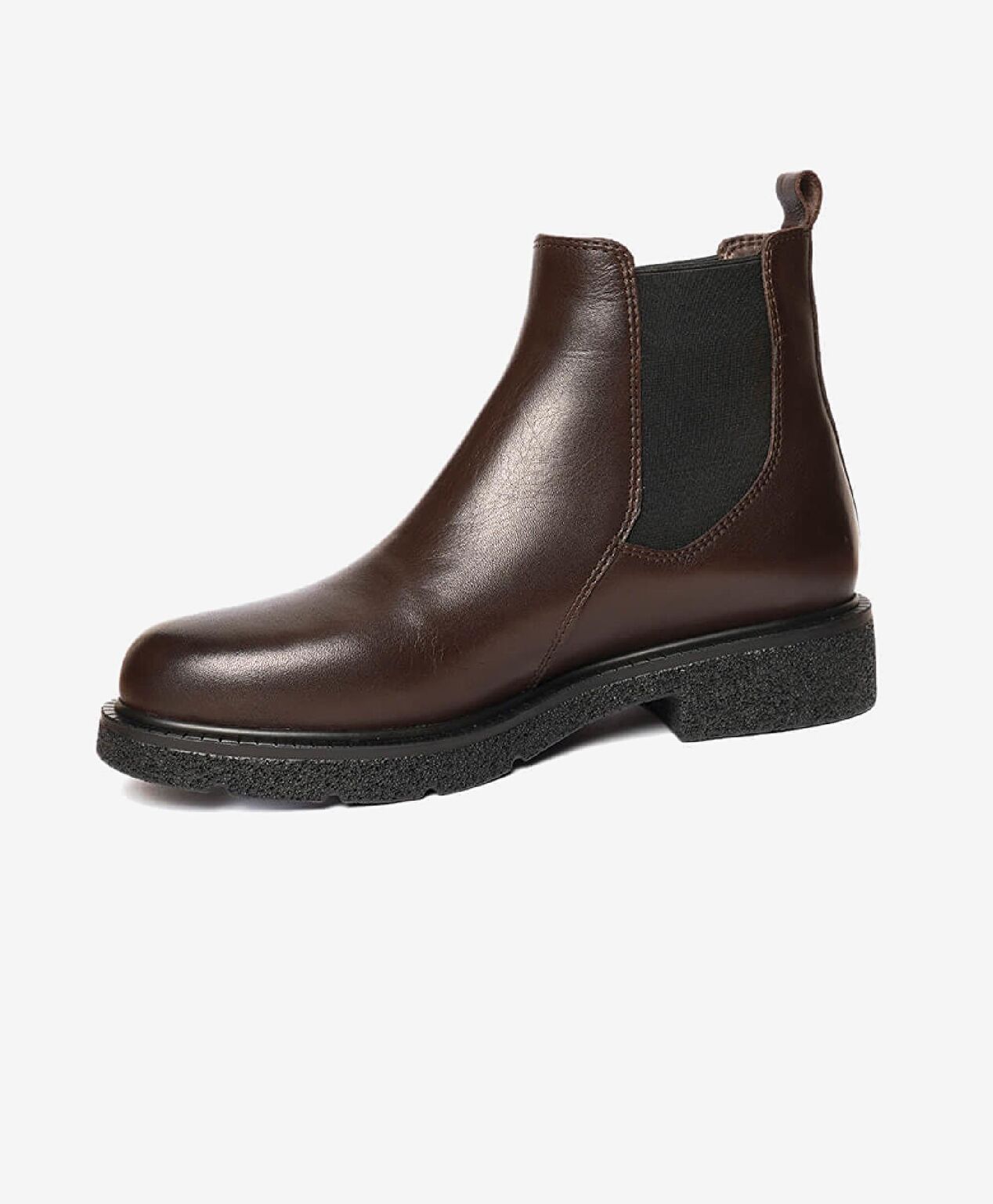 Kadın Kahverengi Hakiki Deri Memory Foam Taban Chelsea Bot - 3