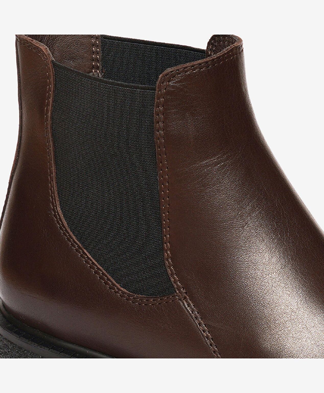 Kadın Kahverengi Hakiki Deri Memory Foam Taban Chelsea Bot - 5