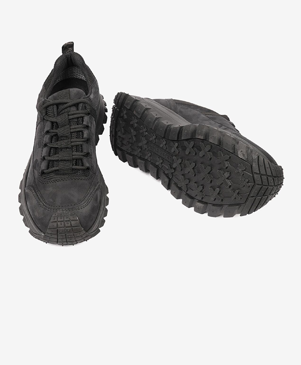 Siyah Su Geçirmez Ayakkabı - 7