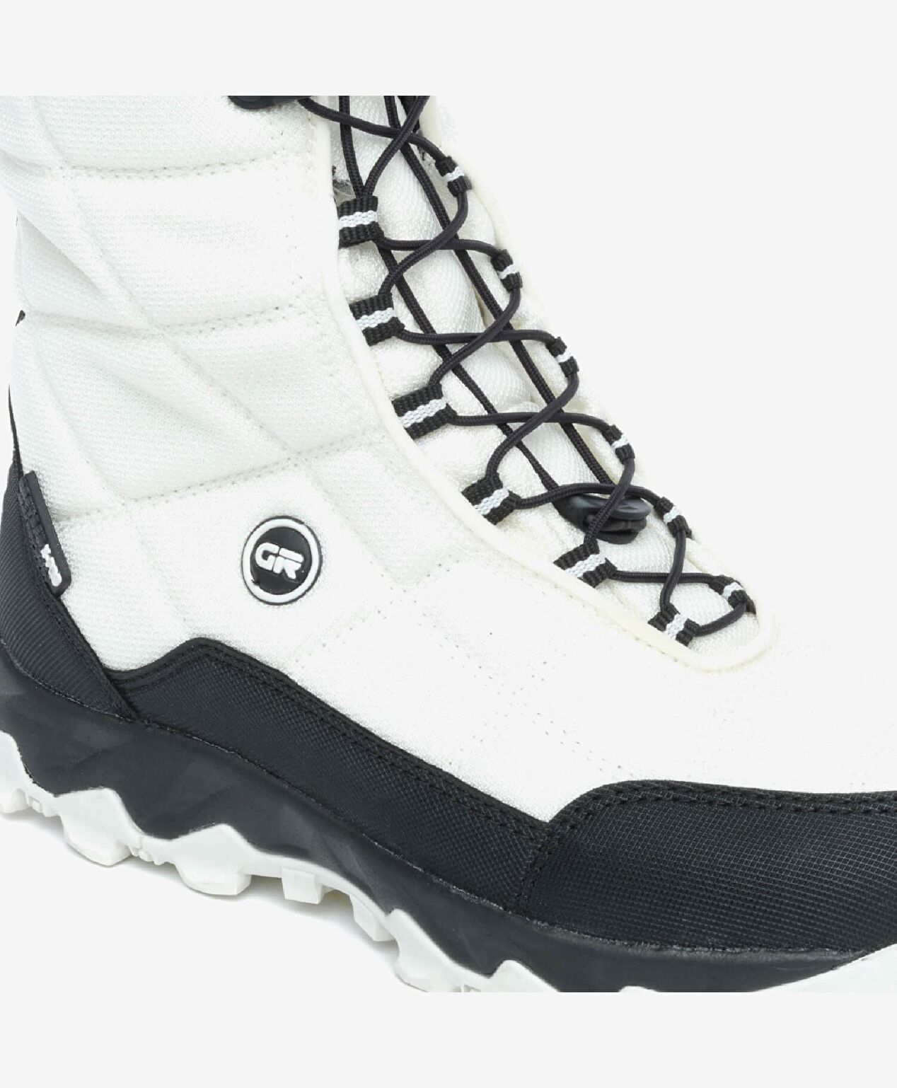 Beyaz Siyah Su Geçirmez Kar Botu - 6