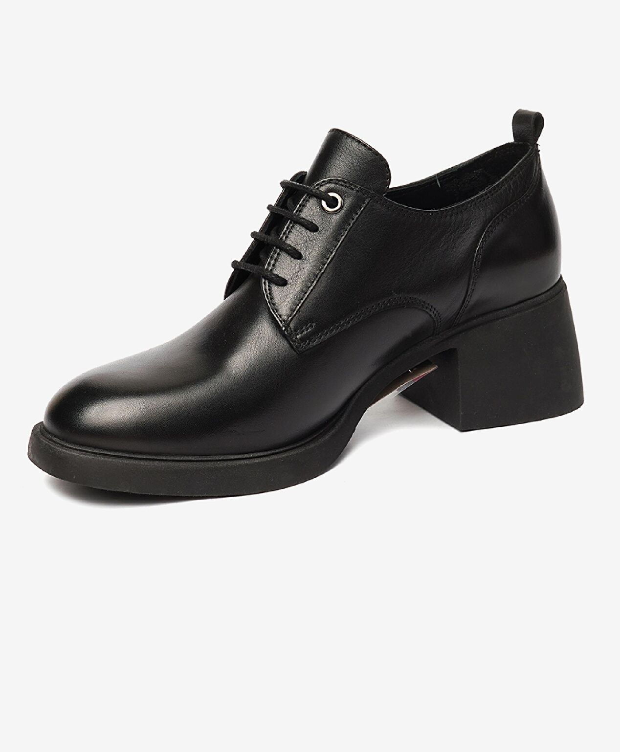 Kadın Siyah Hakiki Deri Oxford Ayakkabı - 3