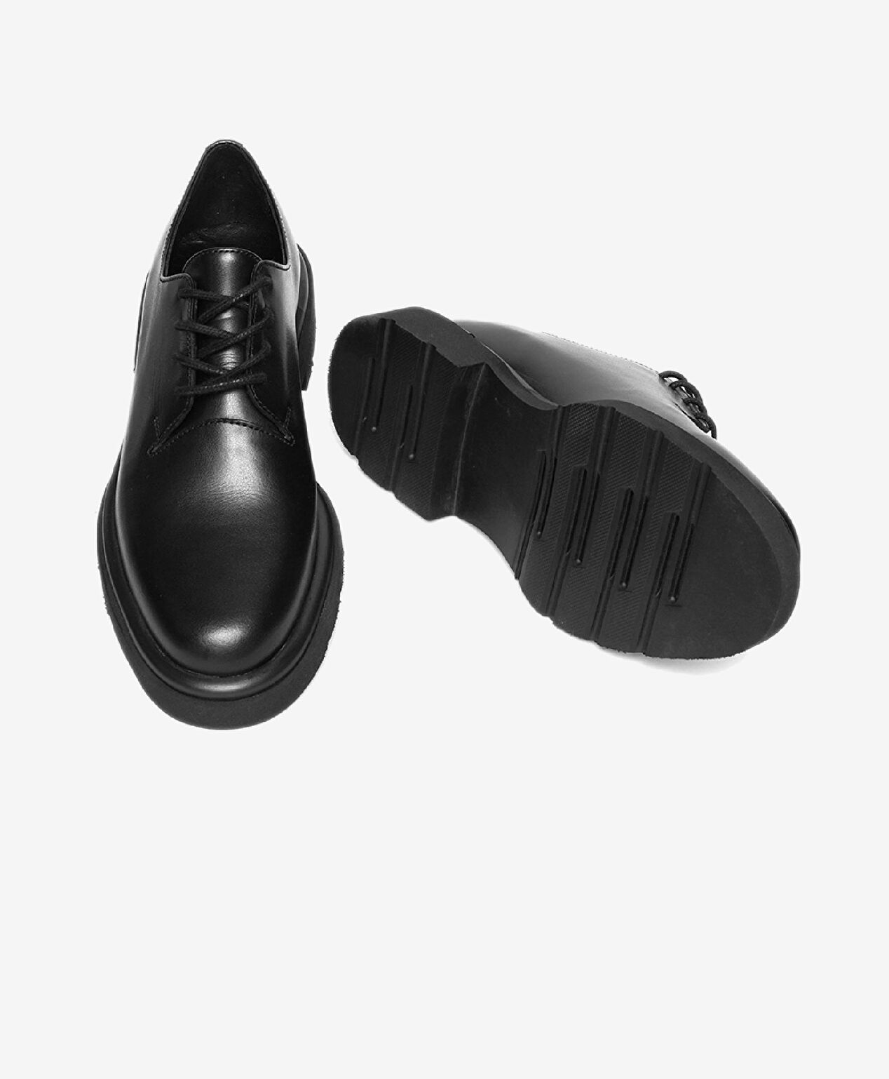 Kadın Siyah Hakiki Deri Klasik Ayakkabı - 6