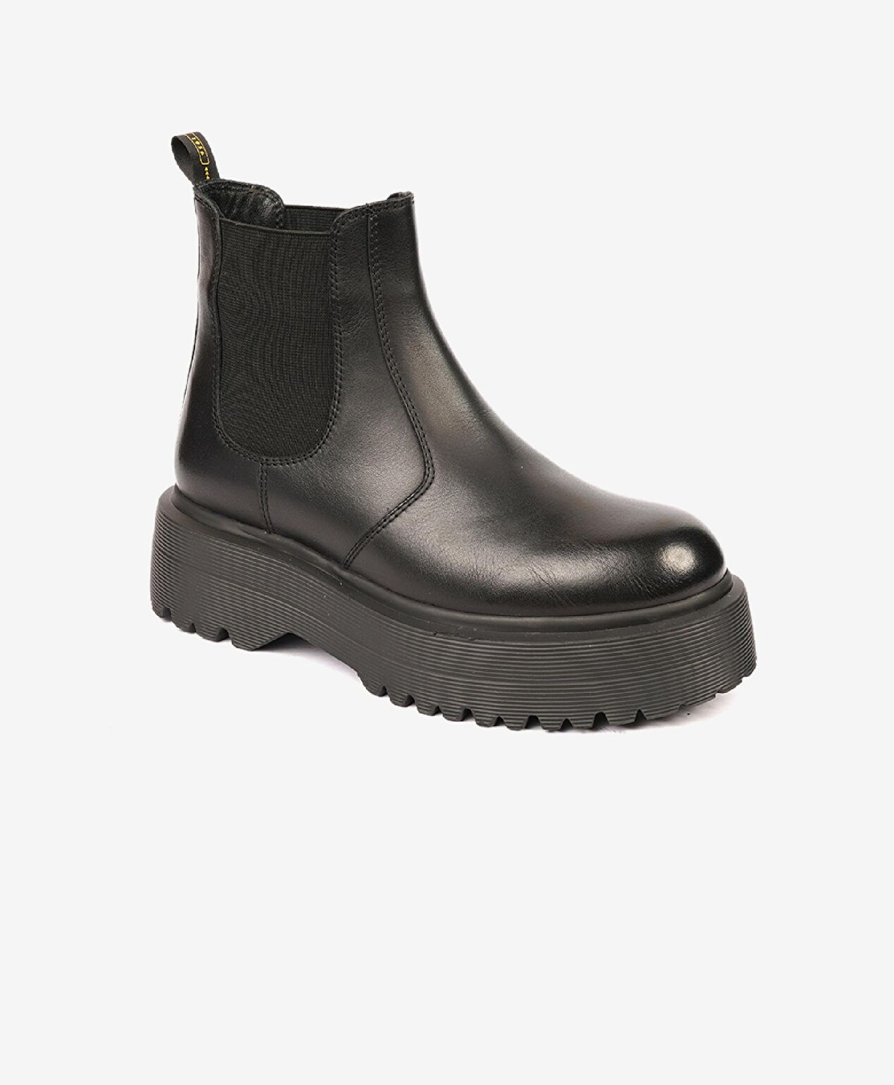 Kadın Siyah Hakiki Deri Memory Foam Taban Chelsea Bot - 2