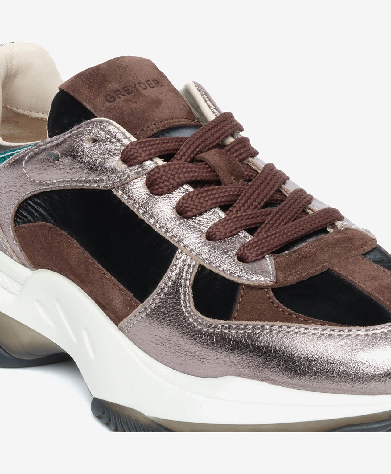 Kadın Bronz Hakiki Deri Spor Ayakkabı - 5